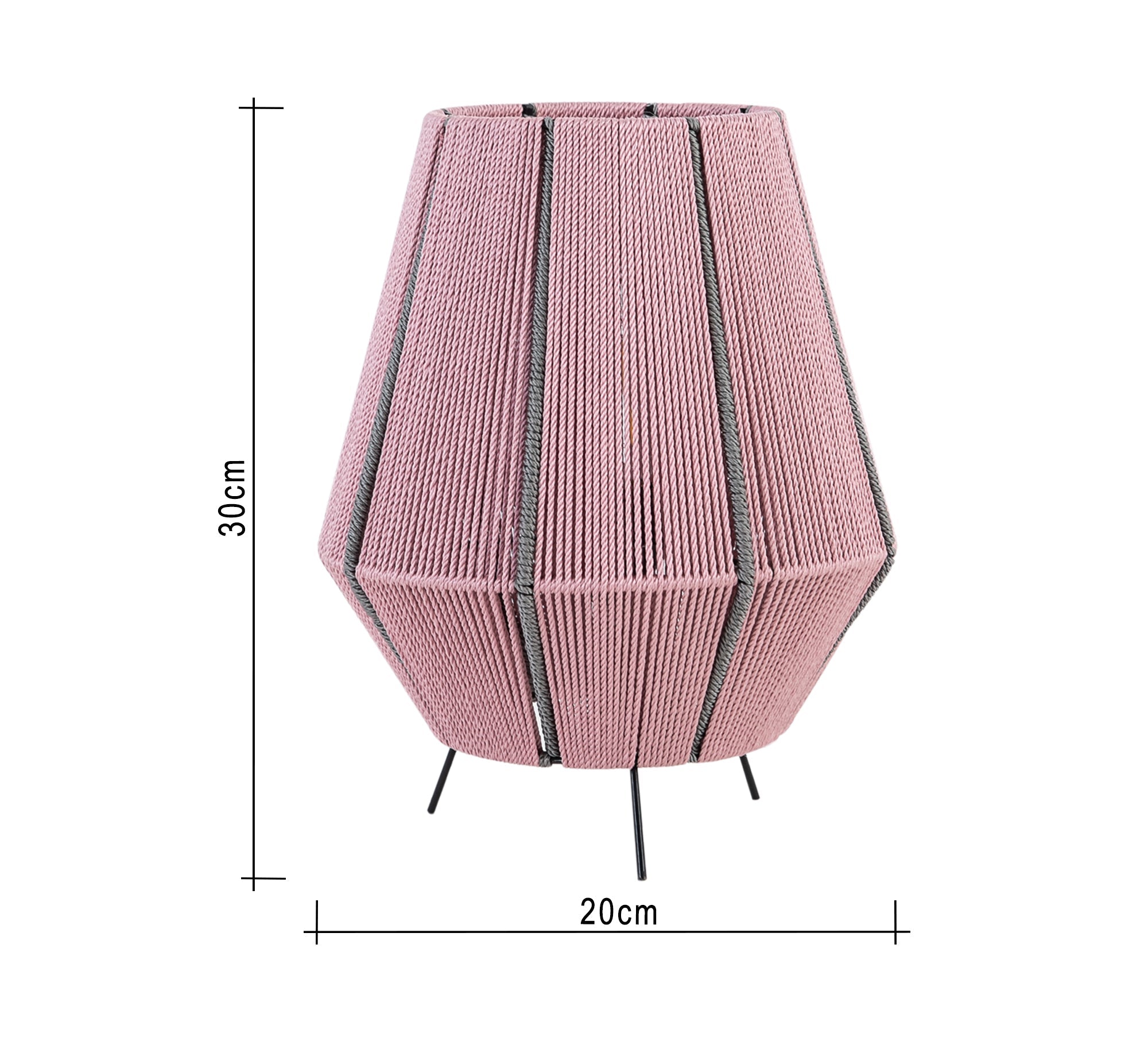Black and pink lampshade - Vitrine Furniture - Lighting