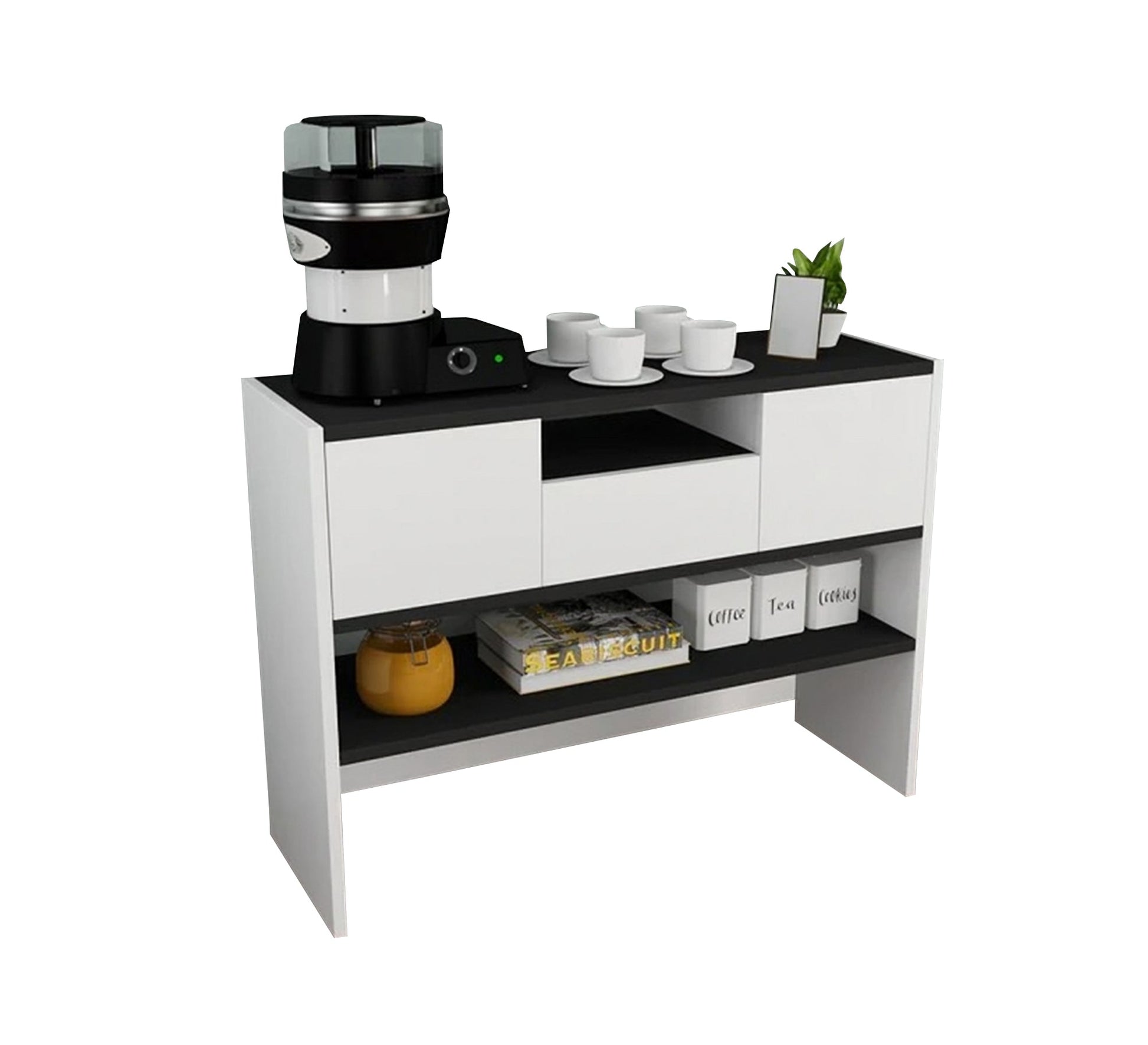 Black and white coffee corner - Vitrine Furniture - Furniture