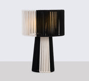 Black and white lampshade with overlapping patterns - Vitrine Furniture - Lighting