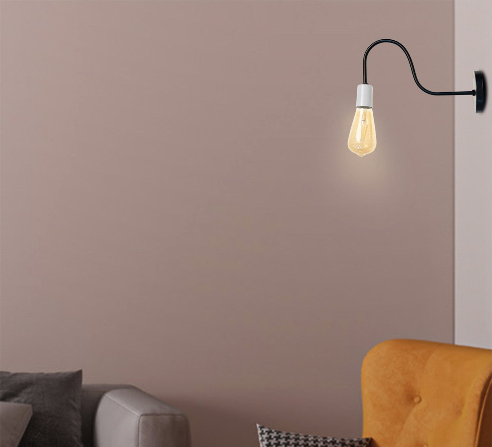 Black and white metal wall lamp - Vitrine Furniture - Lighting