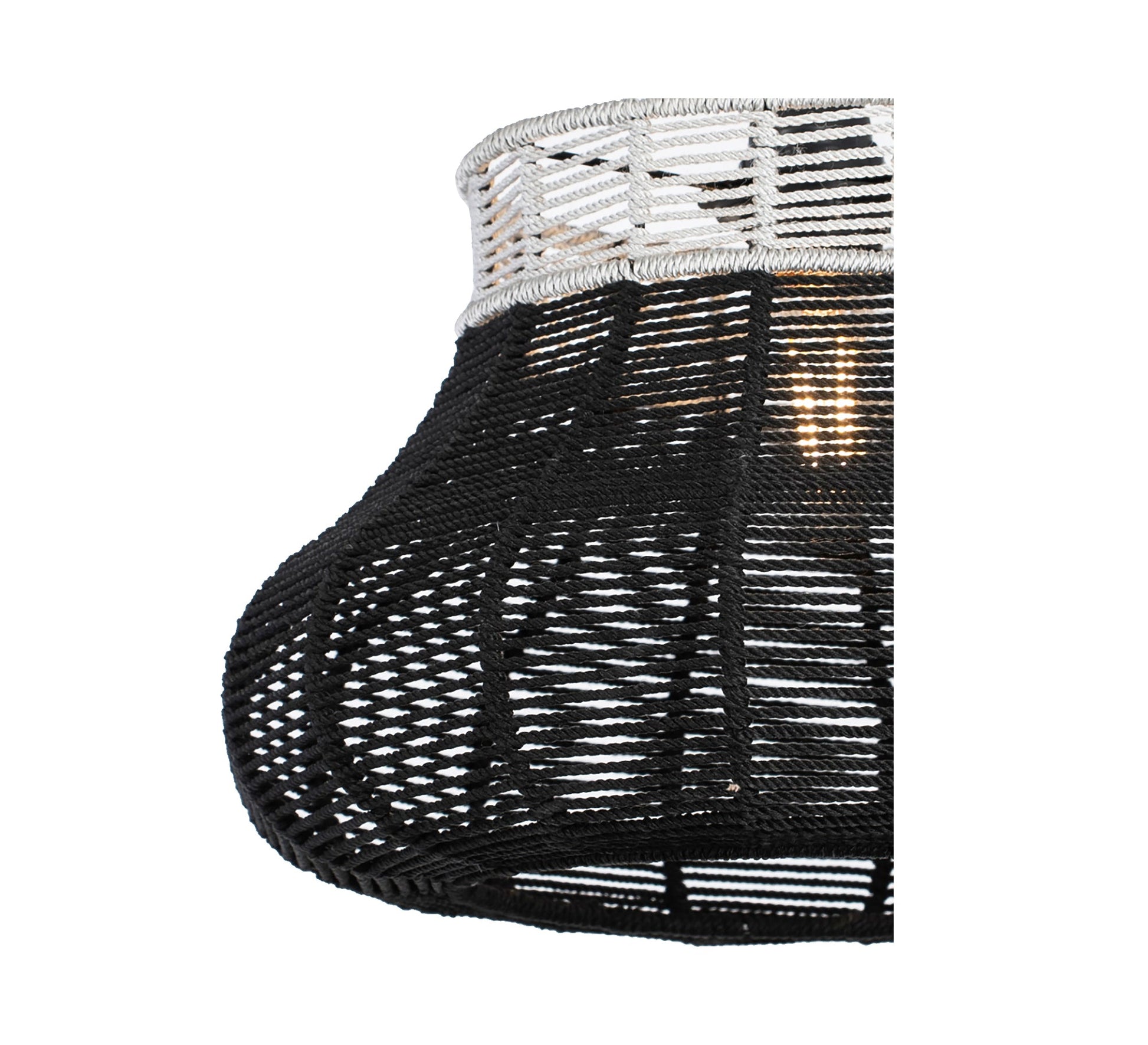 Black and white shaboua ceiling pendant - Vitrine Furniture - Lighting