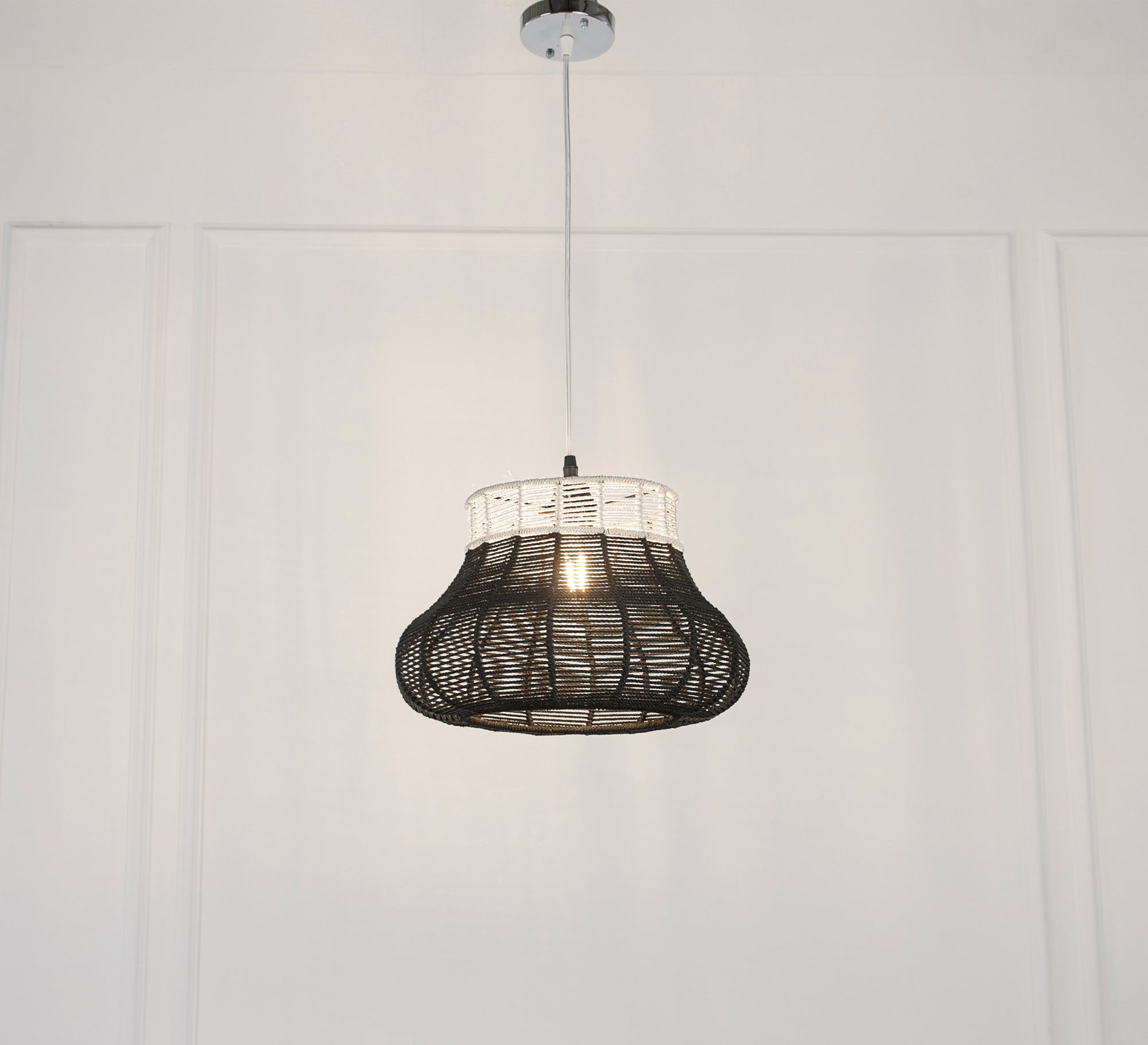 Black and white shaboua ceiling pendant - Vitrine Furniture - Lighting