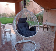 Black and white swing chair - Vitrine Furniture - Outdoor Products