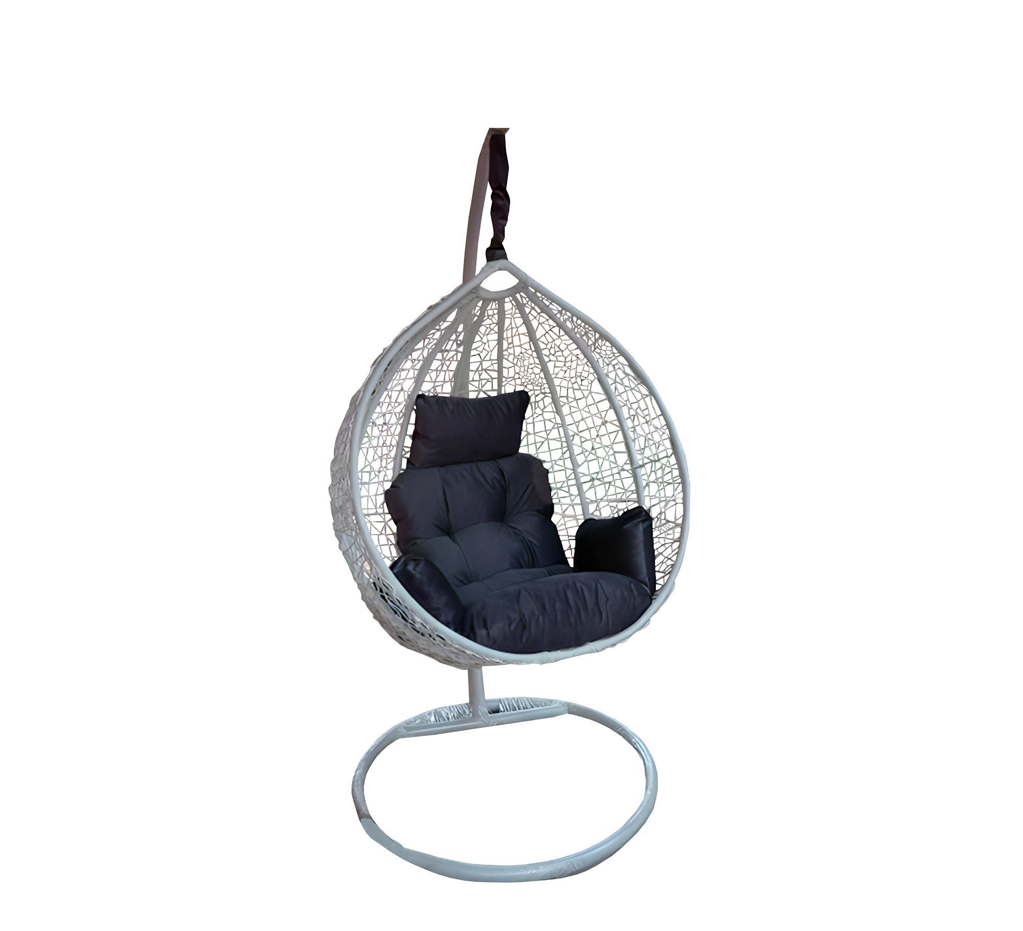 Black and white swing chair - Vitrine Furniture - Outdoor Products