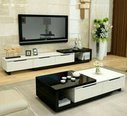 Black and white table set with a modern design - Vitrine Furniture - Furniture