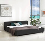 Black bed with low back - Vitrine Furniture - Furniture