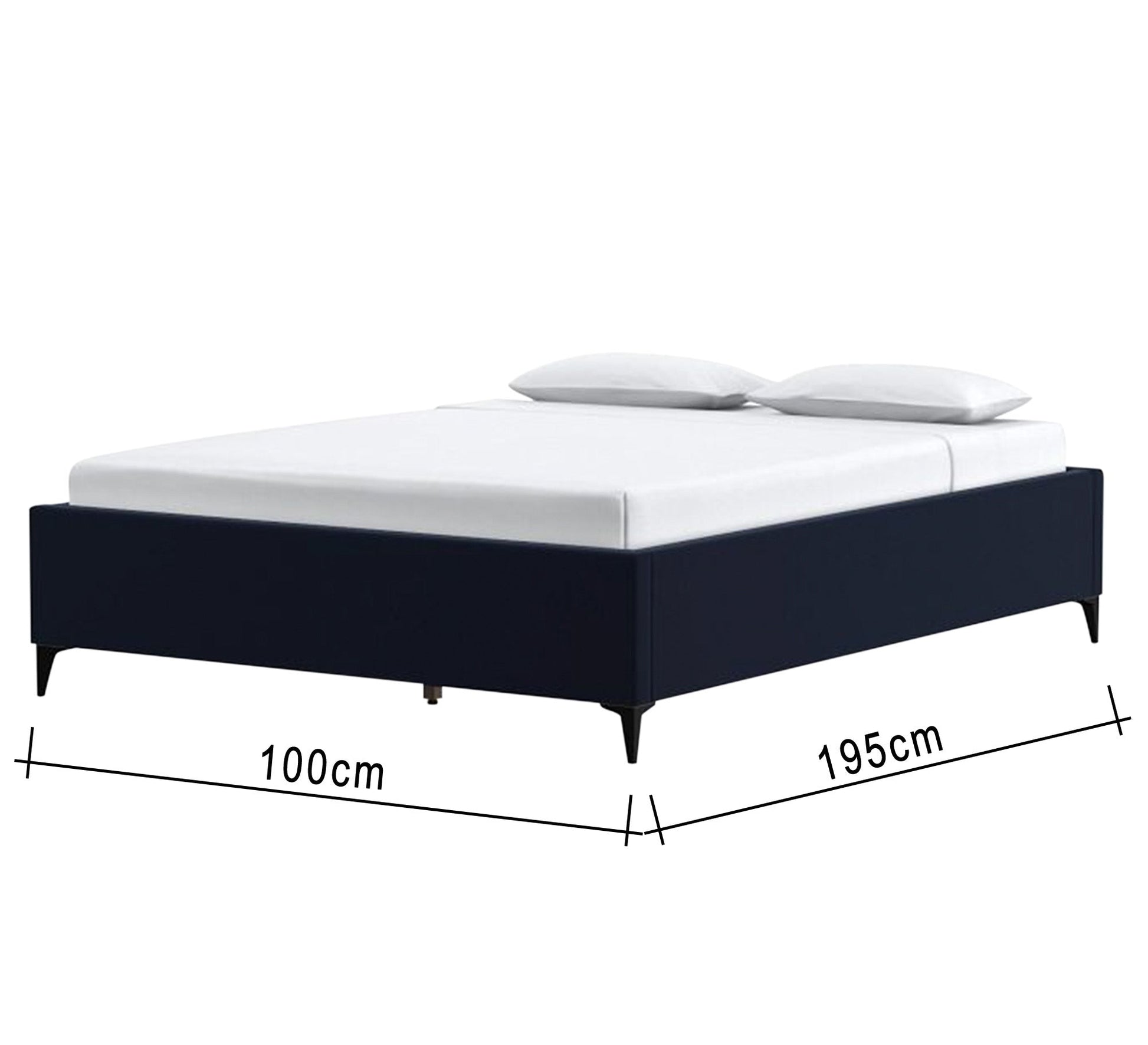 Black bed without back - Vitrine Furniture - Furniture