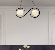 Black bicycle tire ceiling lamp - Vitrine Furniture - Lighting