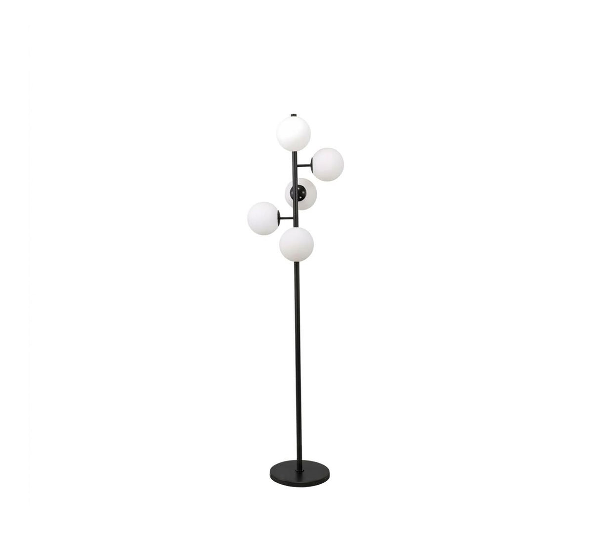 Black Branching Five Globe Floor Lamp - Vitrine Furniture - Floor lamps
