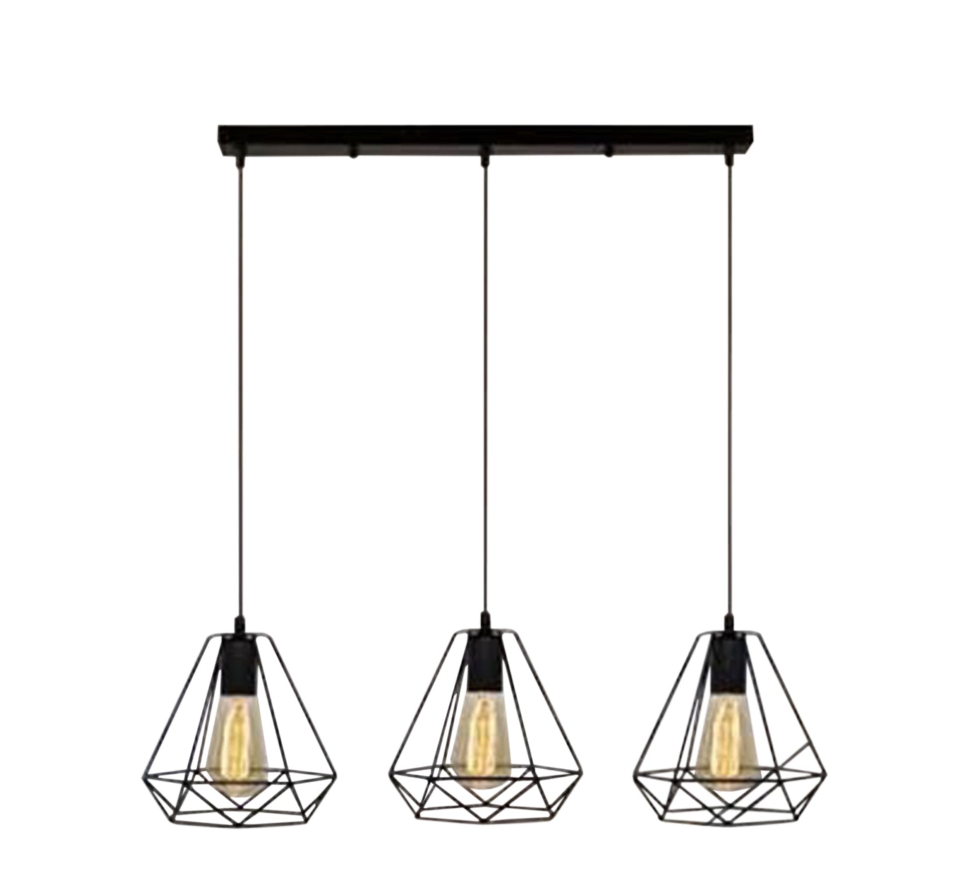 Black Cage Pendant Chandelier - Vitrine Furniture - Lighting