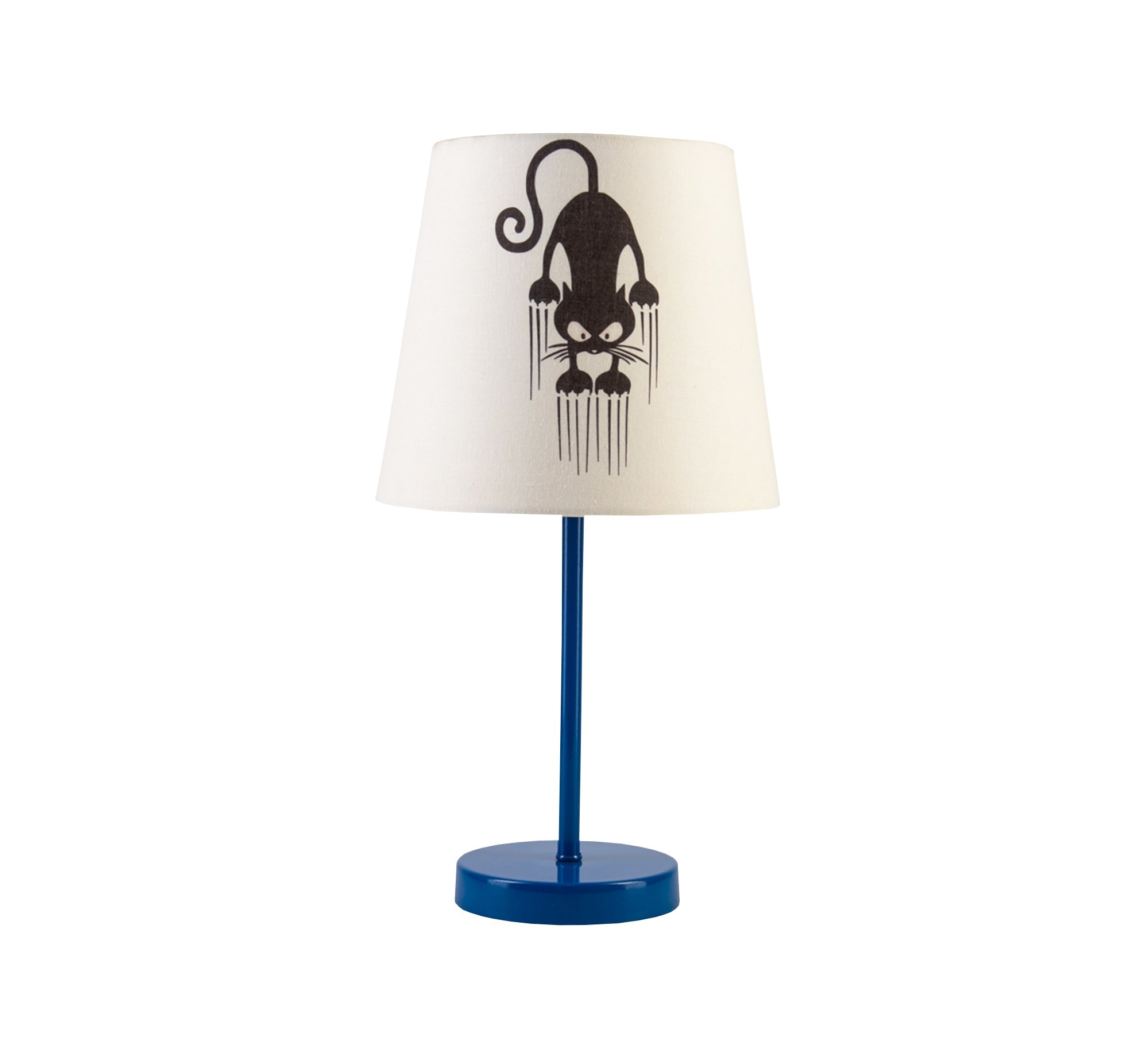 Black Cat Lamp: Unique design with a modern touch and a blue base - Vitrine Furniture - Lighting