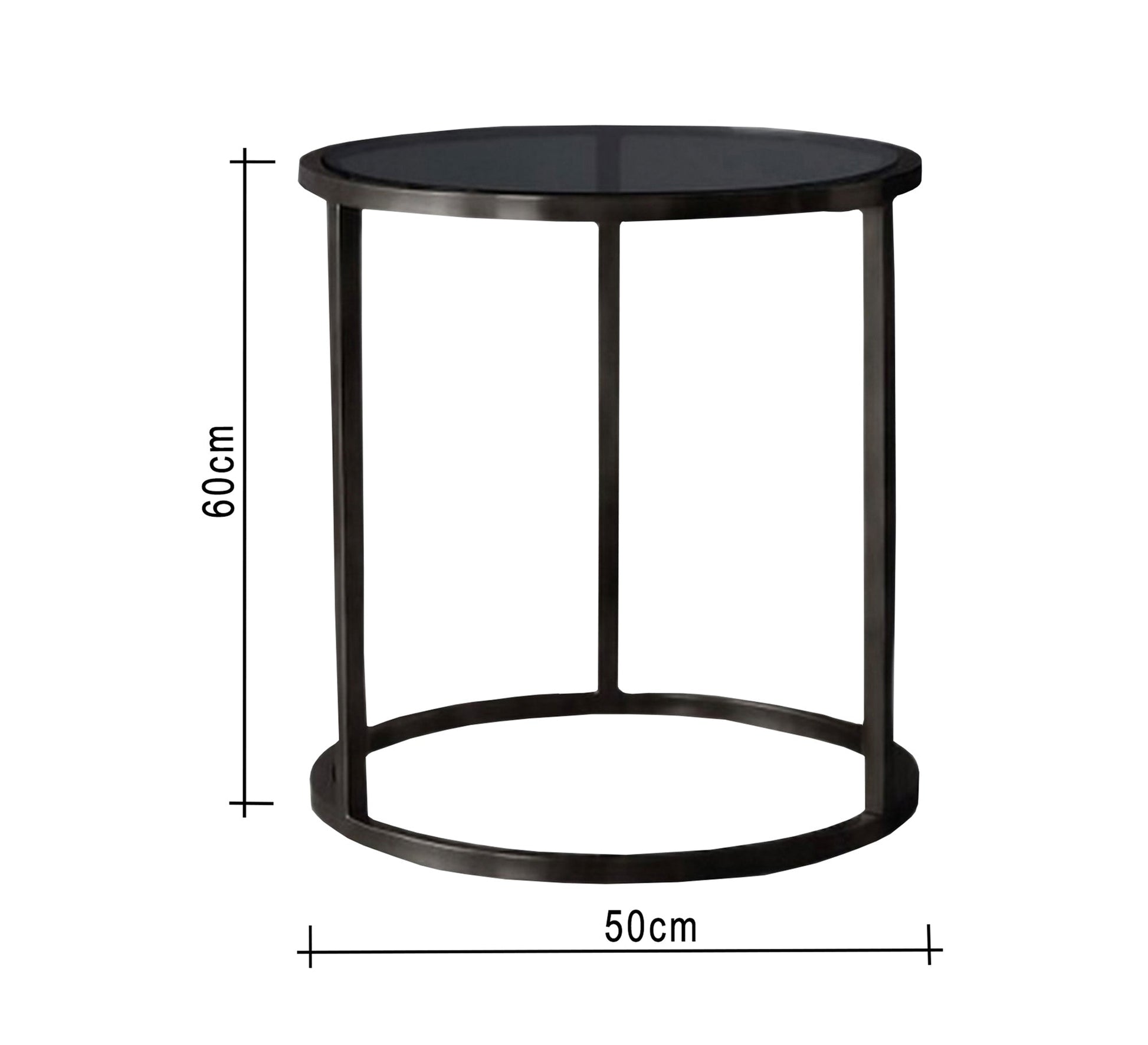 Black circular table - Vitrine Furniture - Furniture