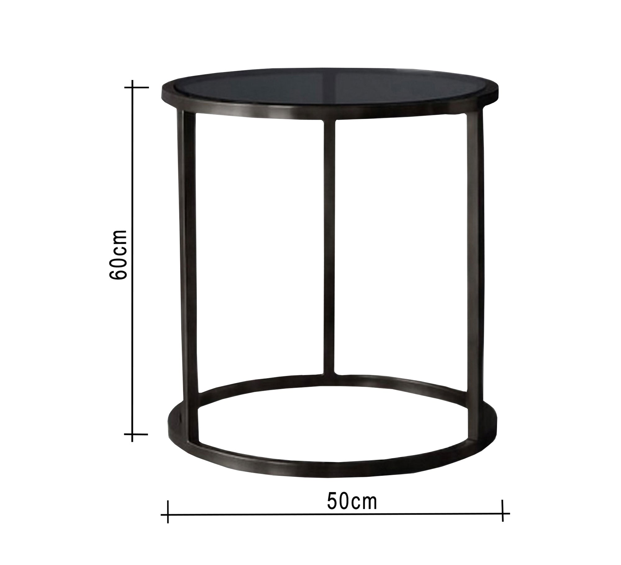 Black circular table - Vitrine Furniture - Furniture