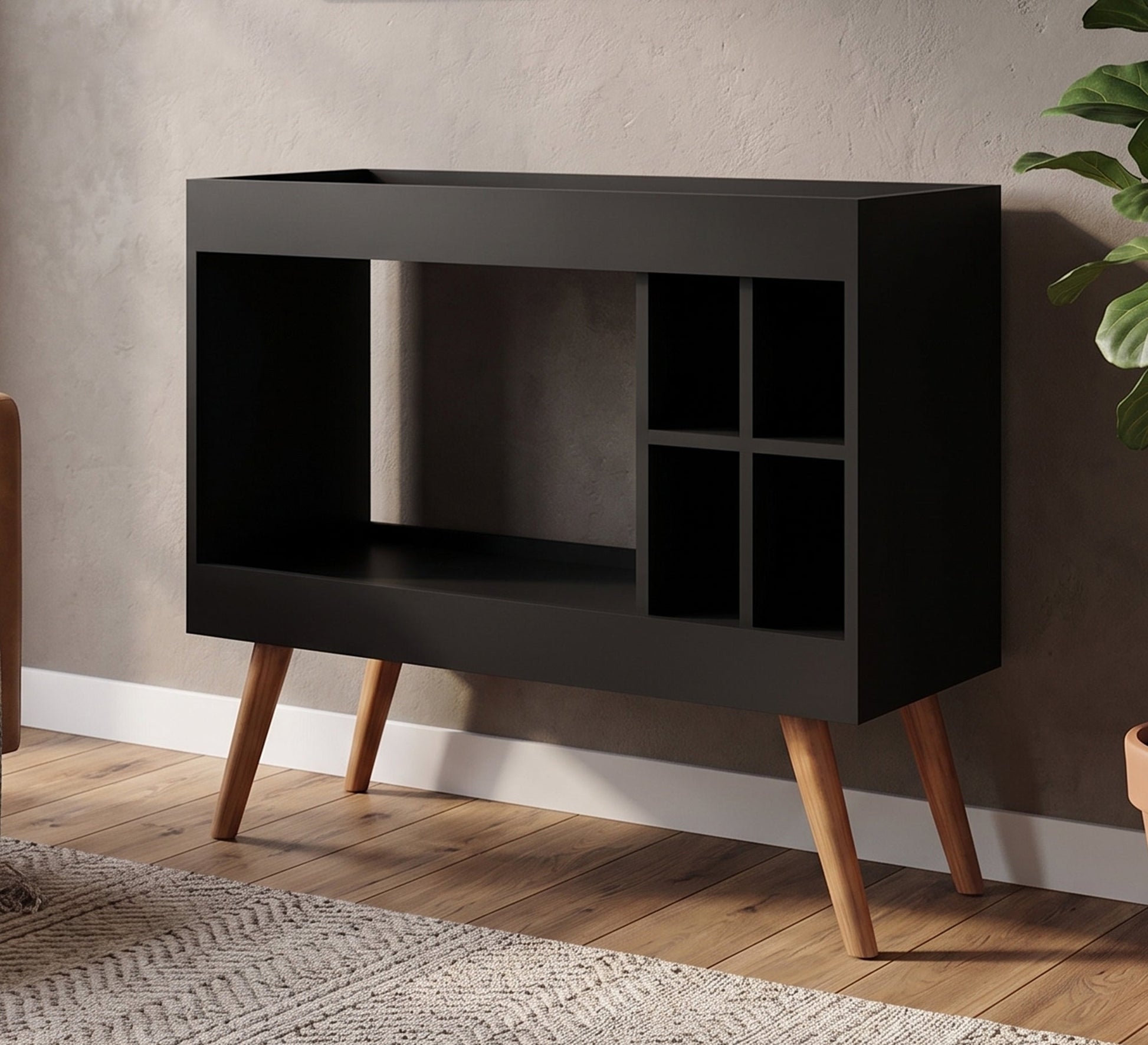 Black Coffee Corner: Premium Brews, Bold Flavors - Vitrine Furniture - Coffee Corner