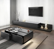 Black coffee table and TV unit - Vitrine Furniture - Furniture