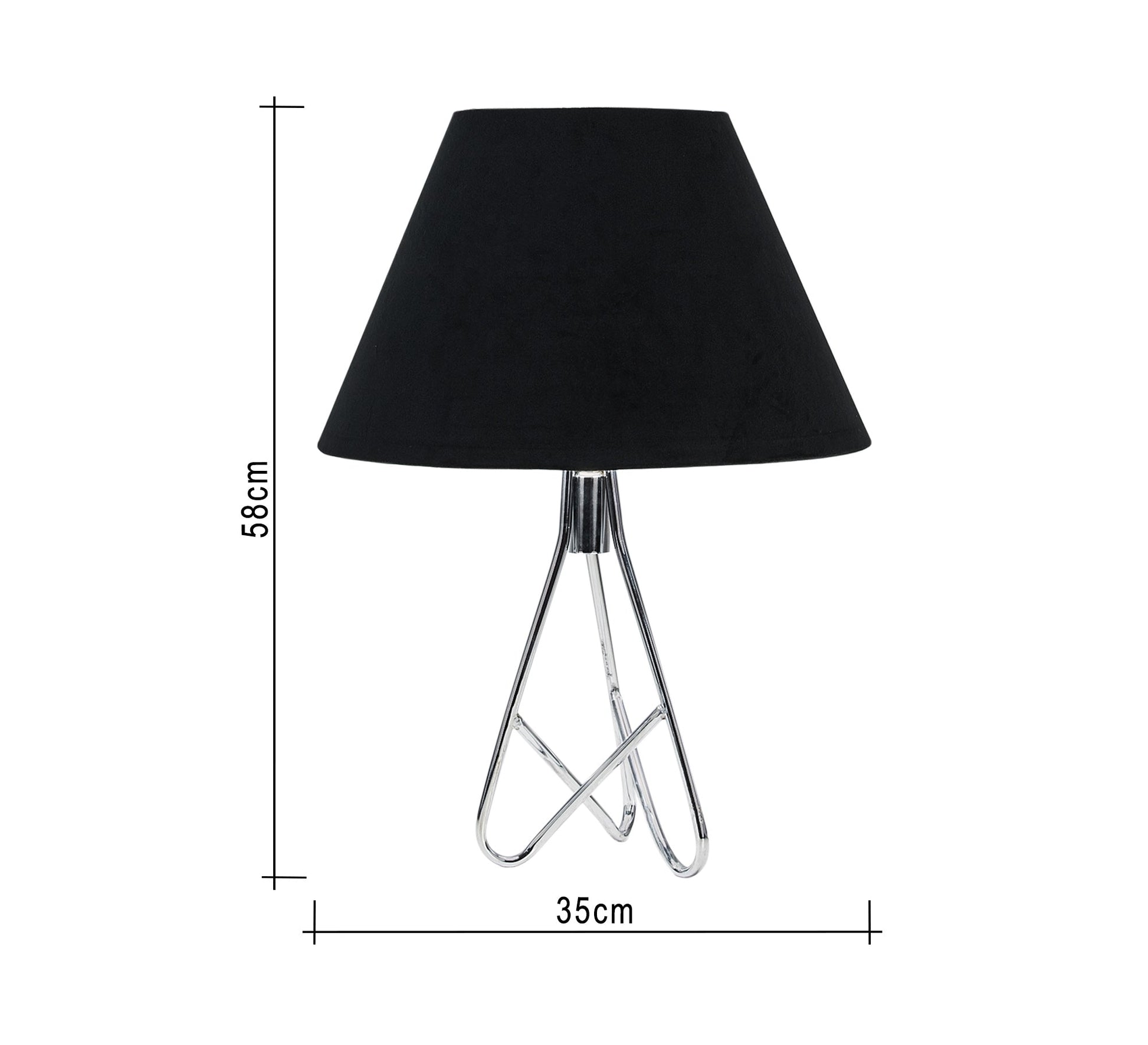 Black Cone Table Lamp - Vitrine Furniture - Lighting