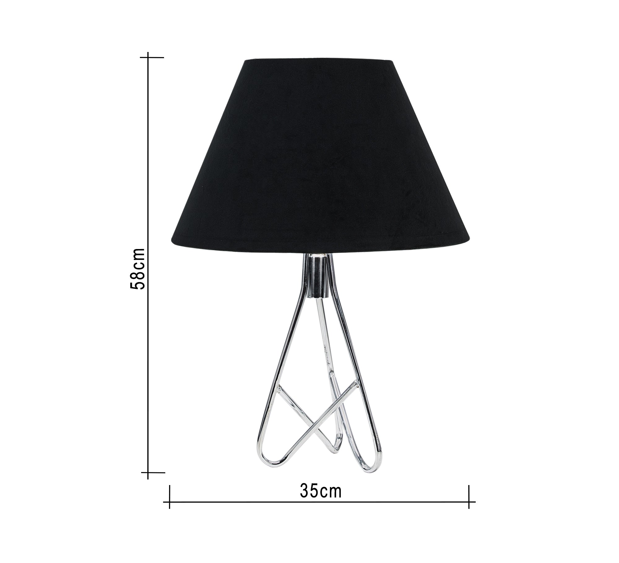 Black Cone Table Lamp - Vitrine Furniture - Lighting