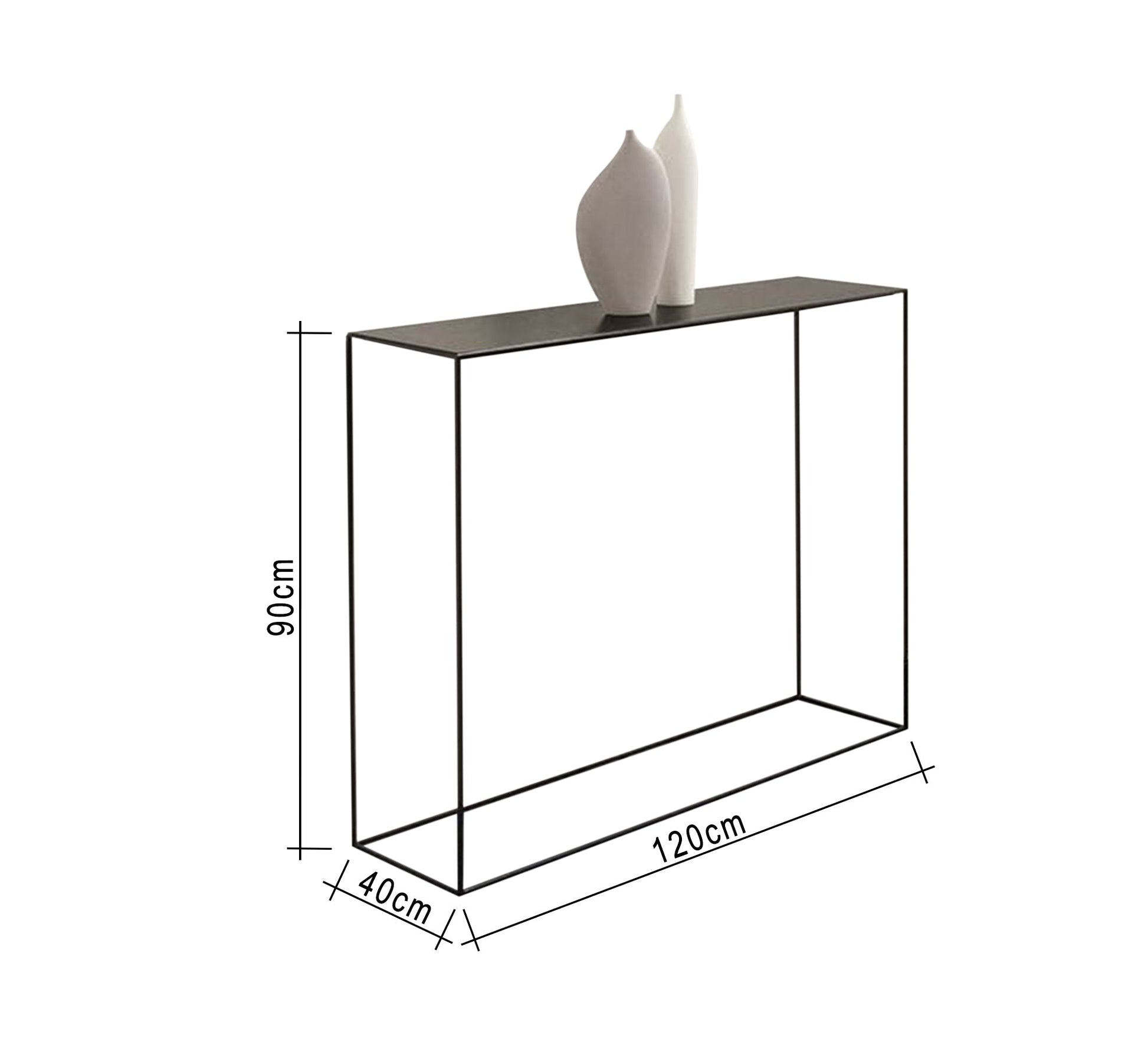 Black console table - Vitrine Furniture - Furniture