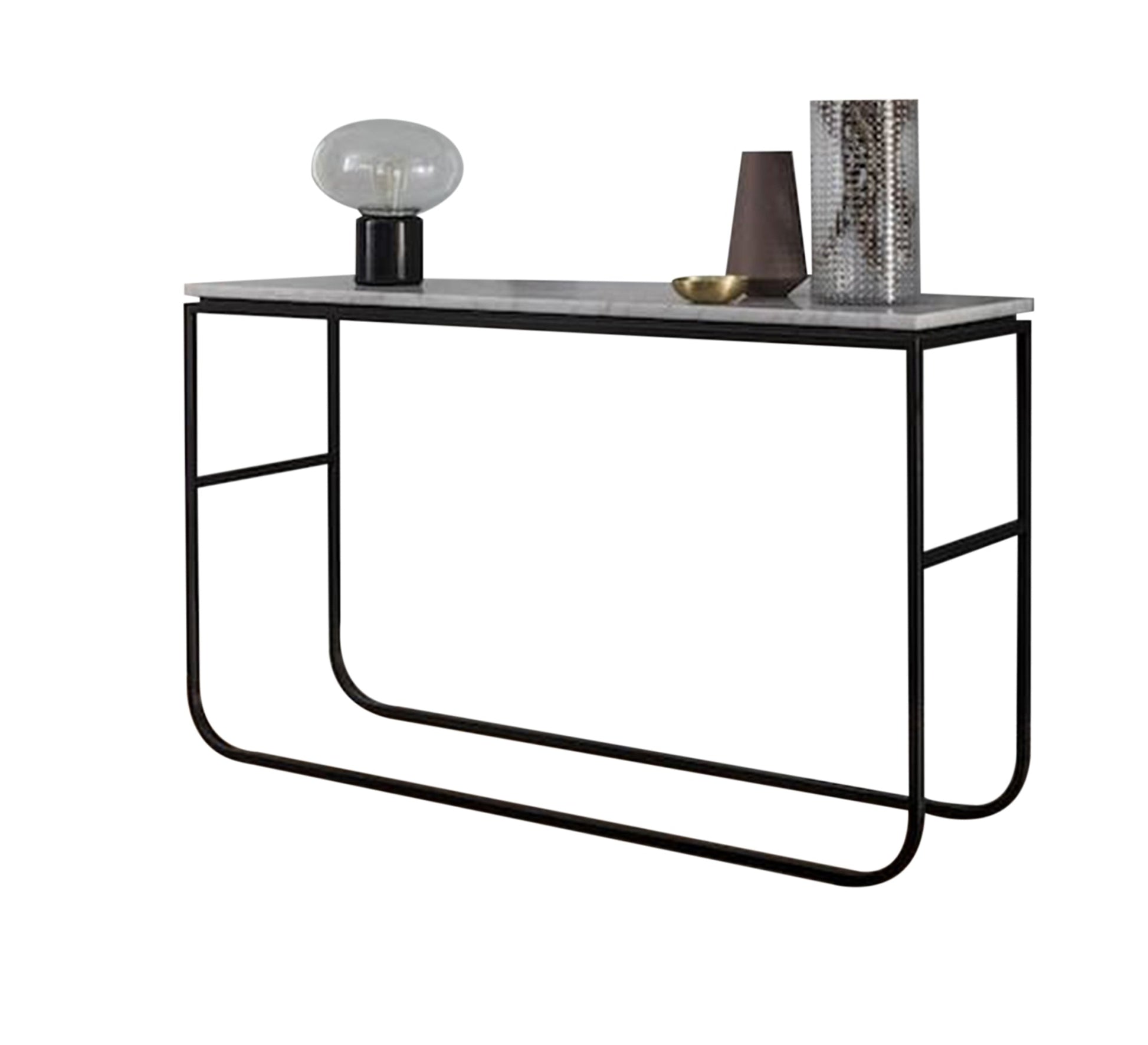 Black console with marble top - Vitrine Furniture - Furniture