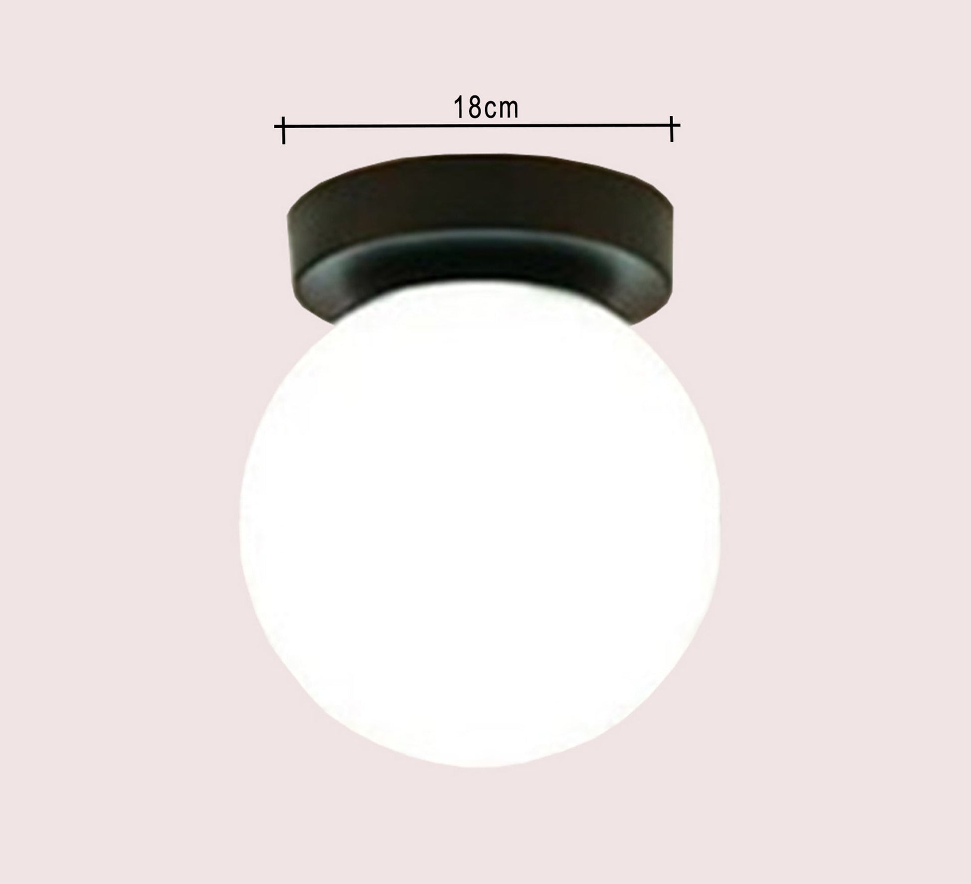 Black Crystal Ball Ceiling Lamp - Vitrine Furniture - Lighting