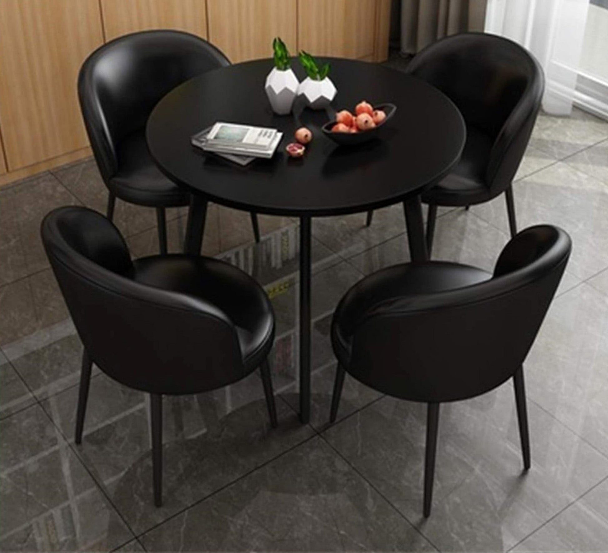 Black Dining Table | Sleek, Modern, Durable - Vitrine Furniture - Furniture