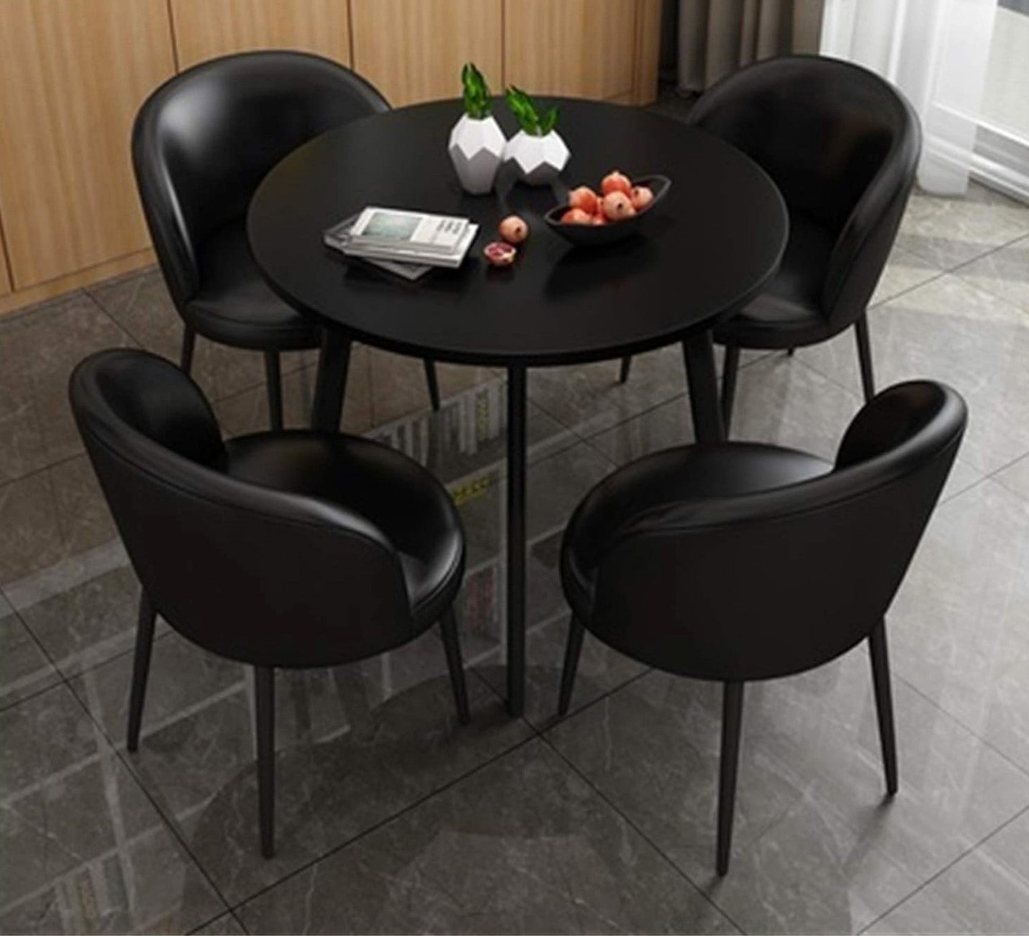 Black Dining Table | Sleek, Modern, Durable - Vitrine Furniture - Furniture