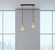 Black Double Chandelier - Vitrine Furniture - Lighting