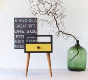 Black dresser with yellow drawer - Vitrine Furniture - Furniture