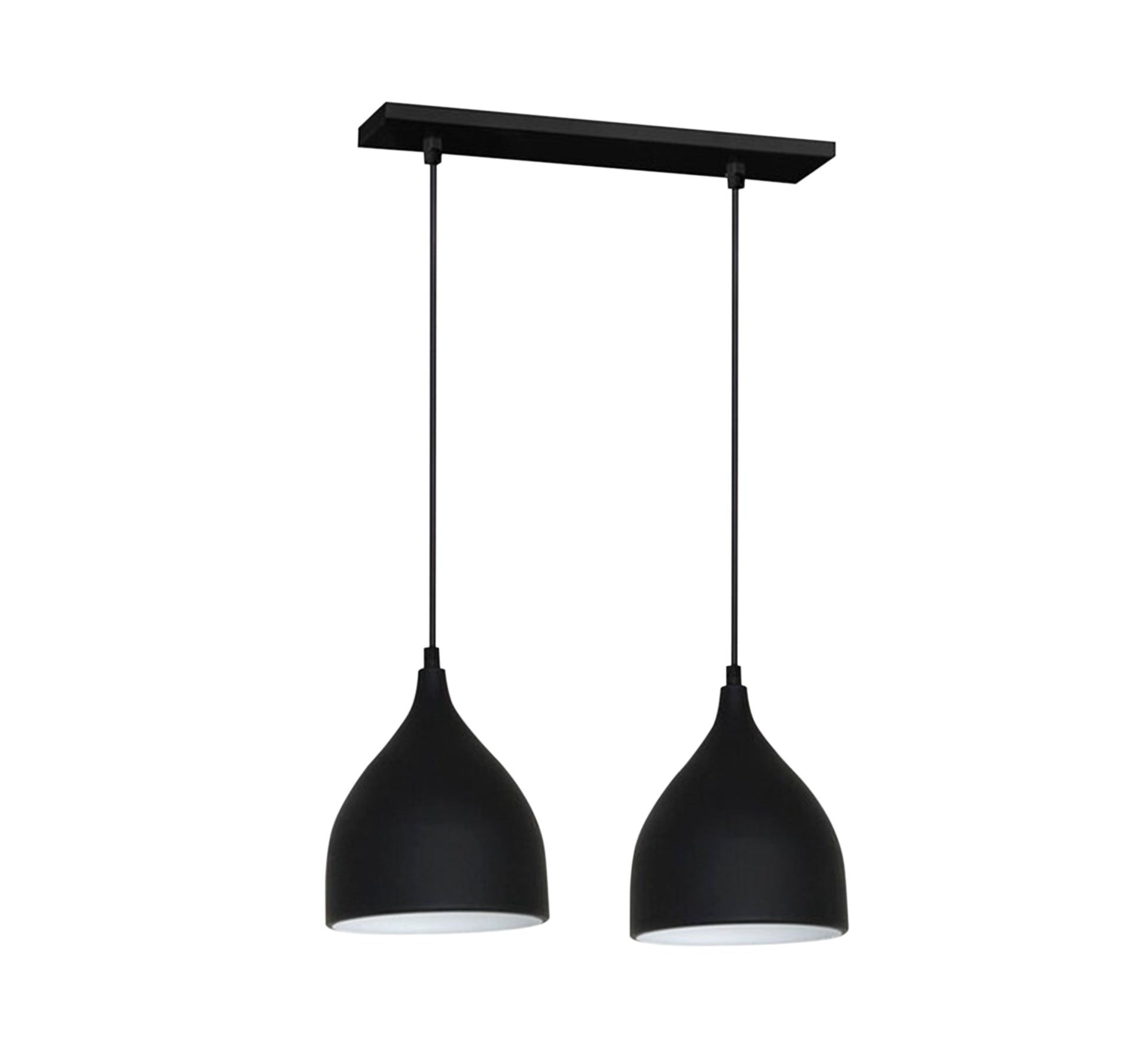 Black Dual Ceiling Light Unit - Vitrine Furniture - Lighting
