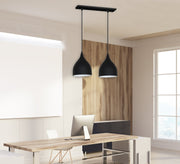 Black Dual Ceiling Light Unit - Vitrine Furniture - Lighting