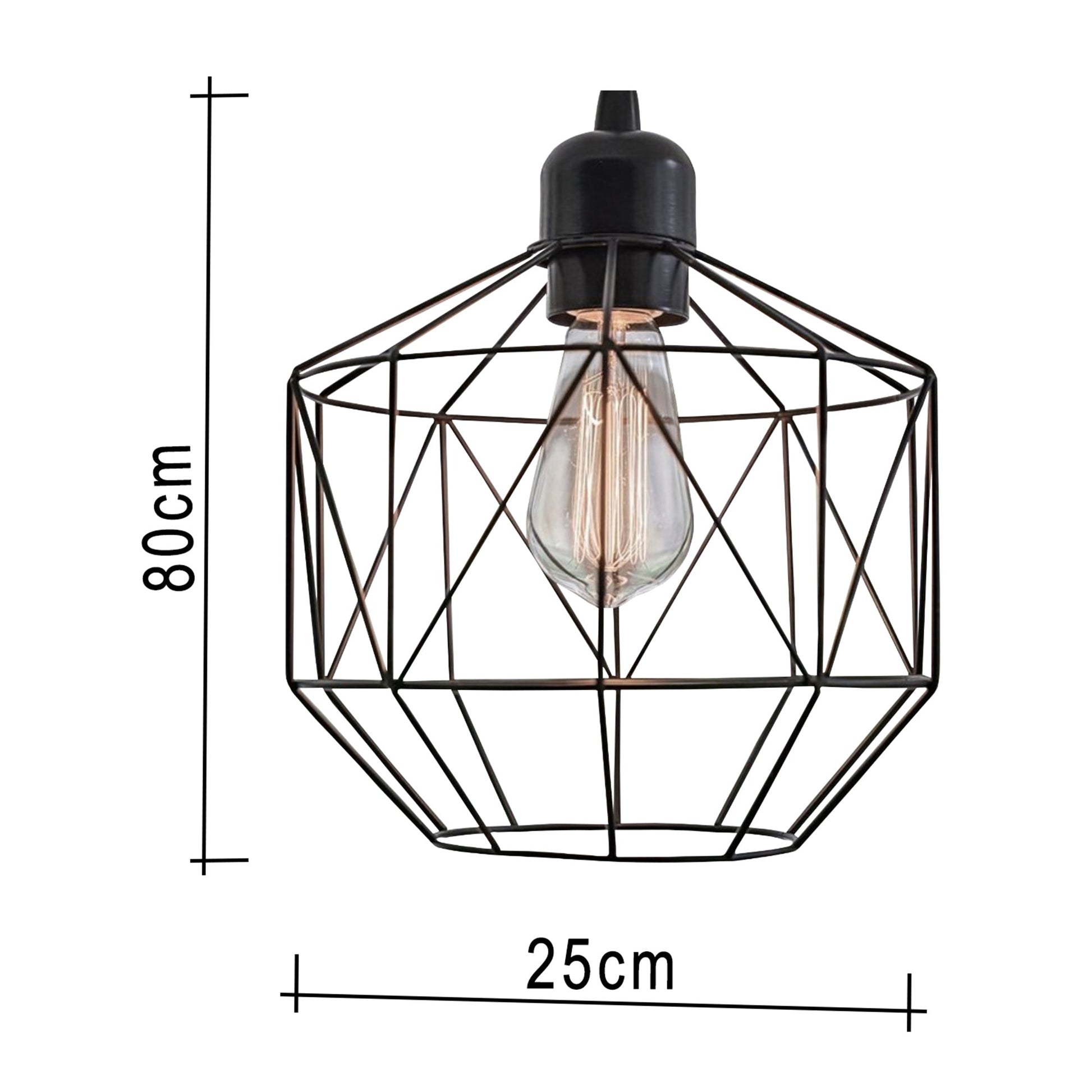 Black hollow circular chandelier - Vitrine Furniture - Lighting