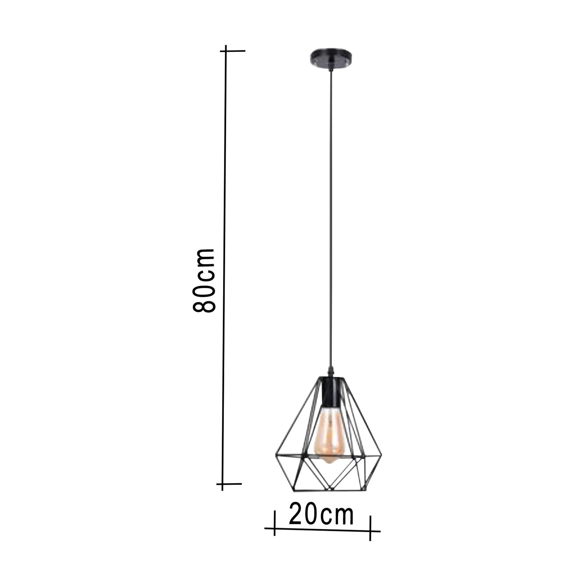 Black hollow cone chandelier - Vitrine Furniture - Lighting