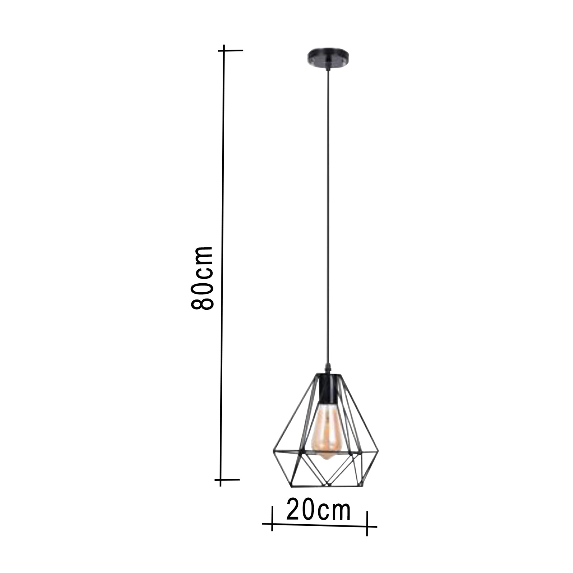 Black hollow cone chandelier - Vitrine Furniture - Lighting