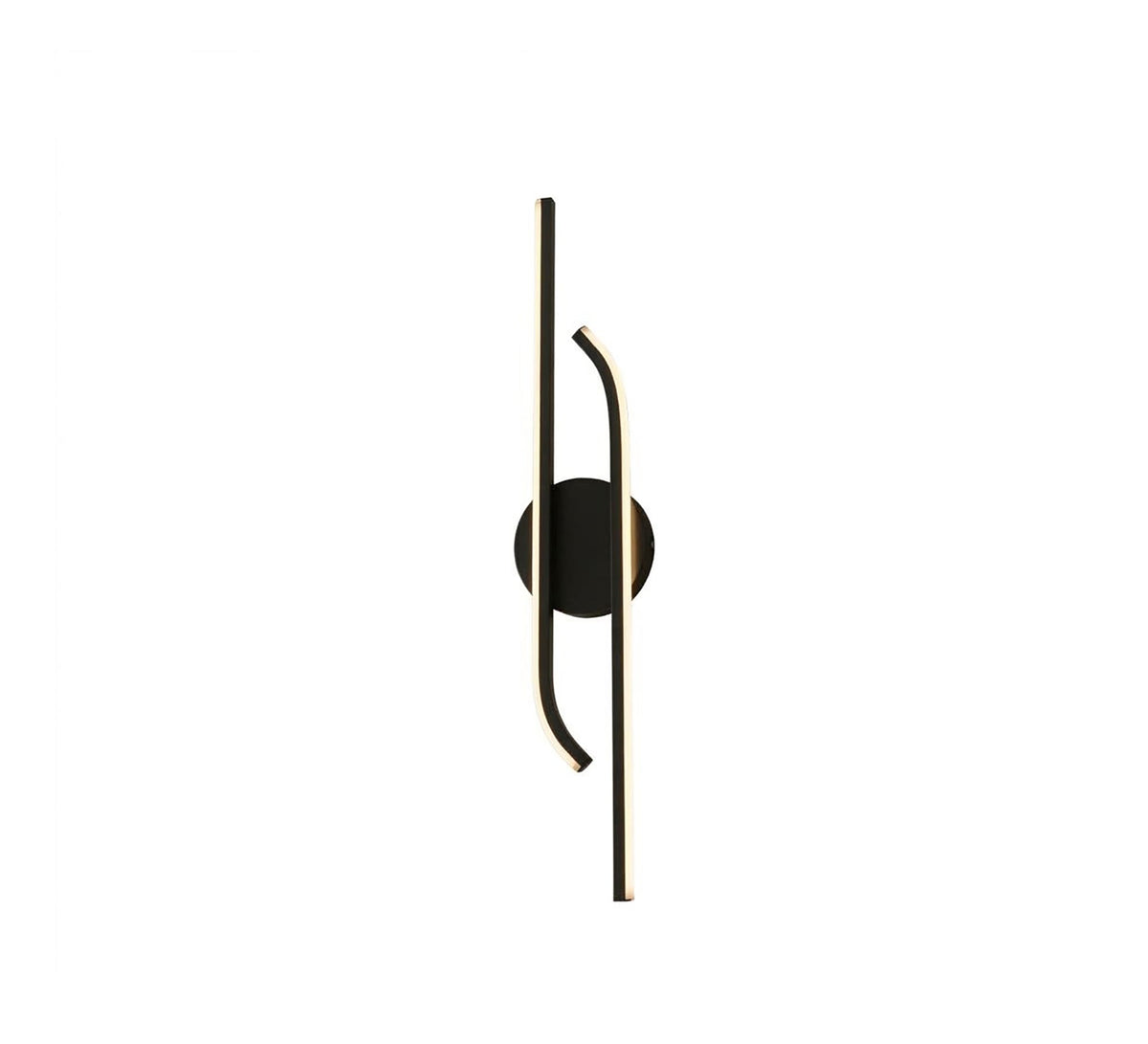 Black LED Interlocking Lines Wall Light - Vitrine Furniture - Wall Sconce