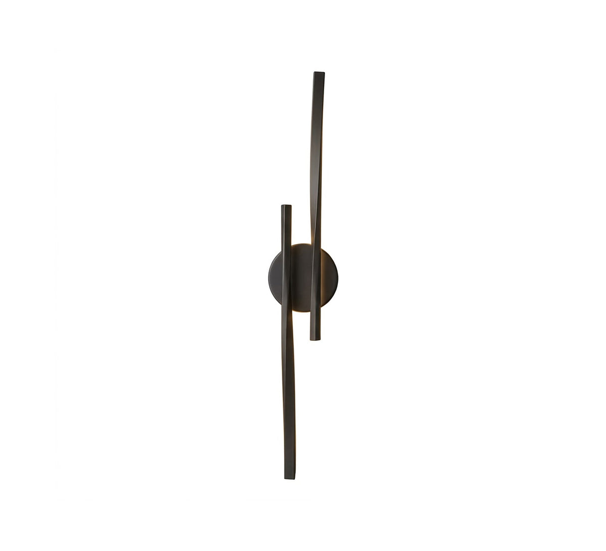 Black LED Twin Parallel Bars Sconce - Vitrine Furniture - Wall Sconce