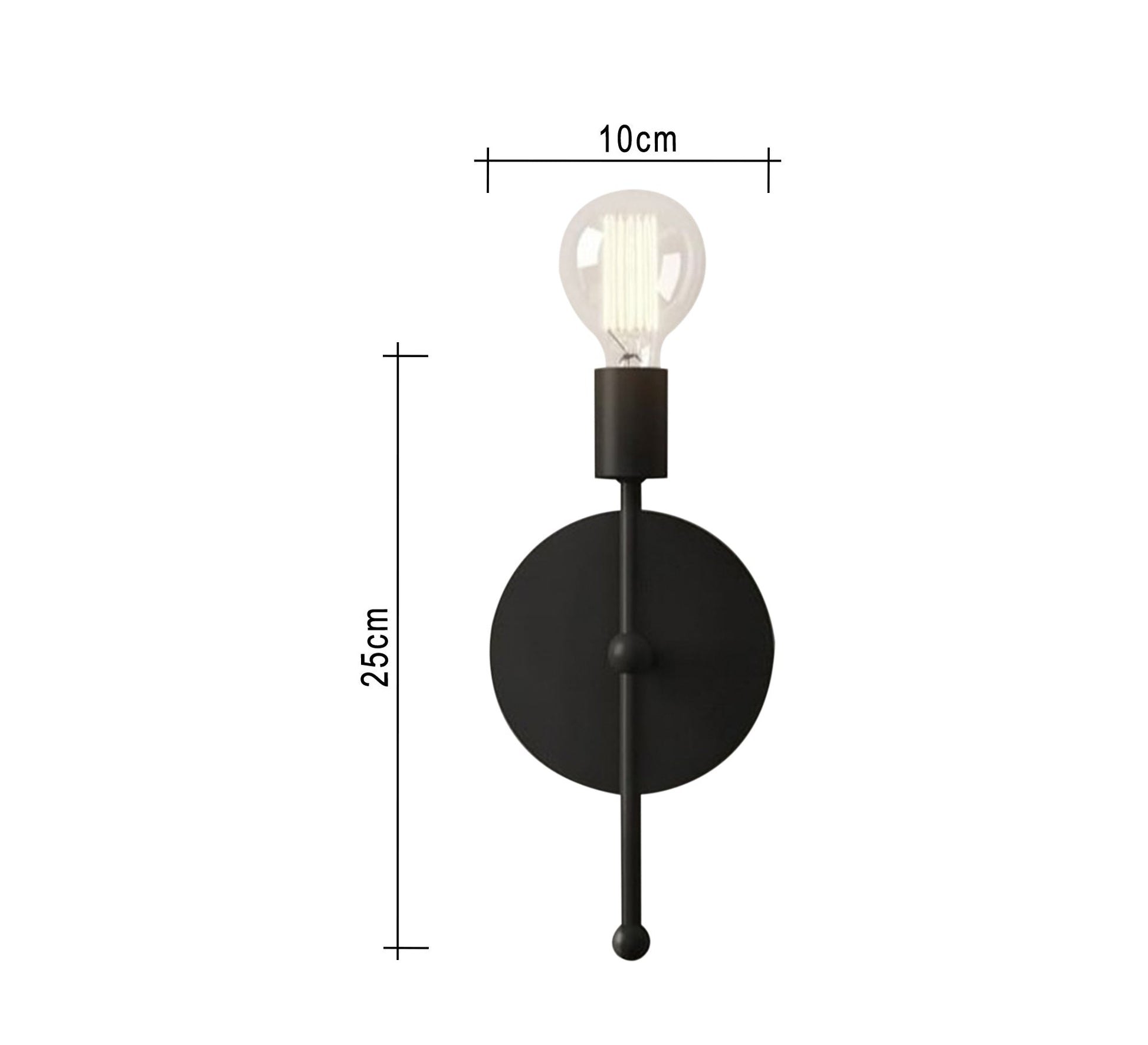 Black linear wall lamp - Vitrine Furniture - Lighting