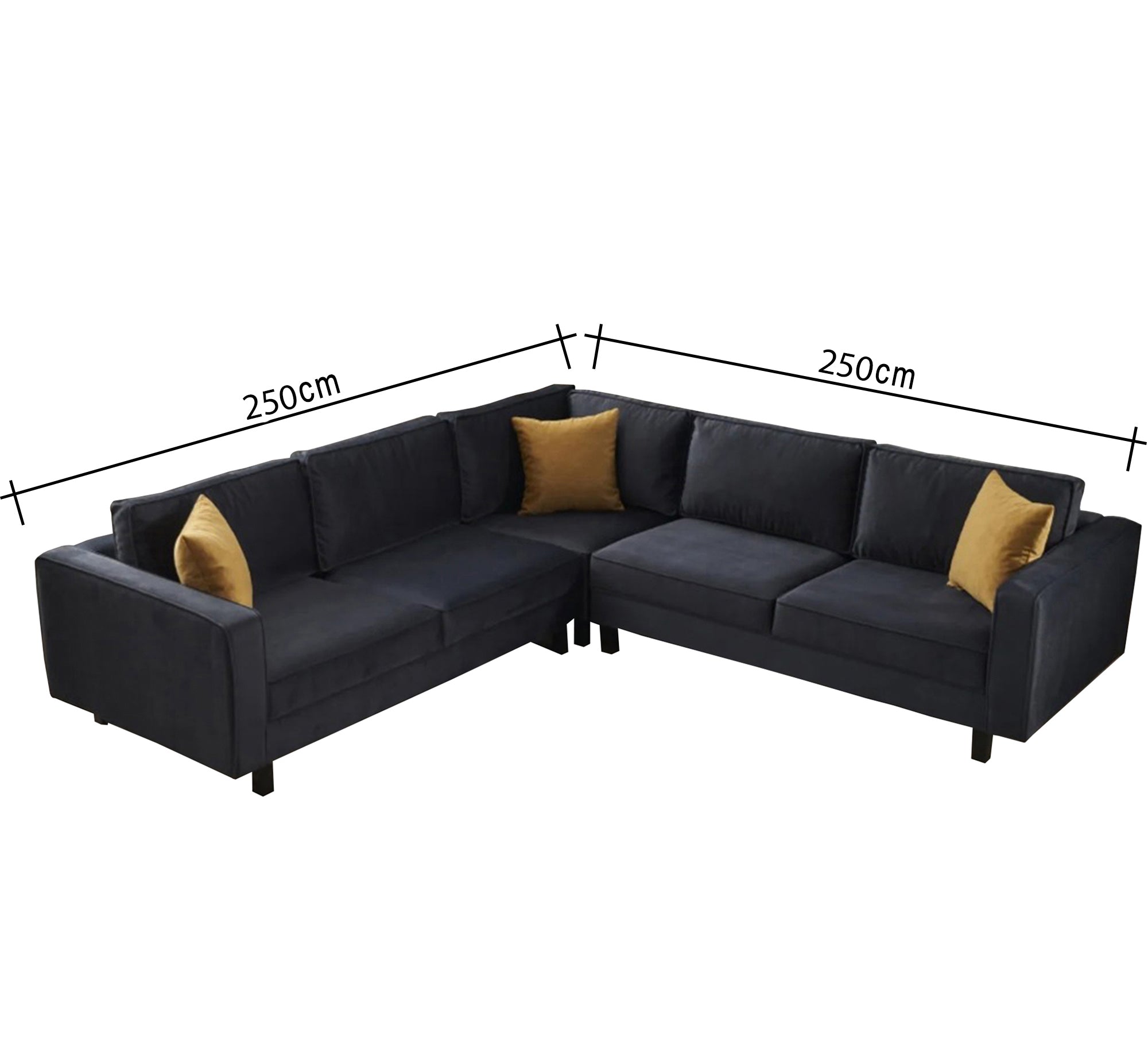 Black living room corner - Vitrine Furniture - Furniture