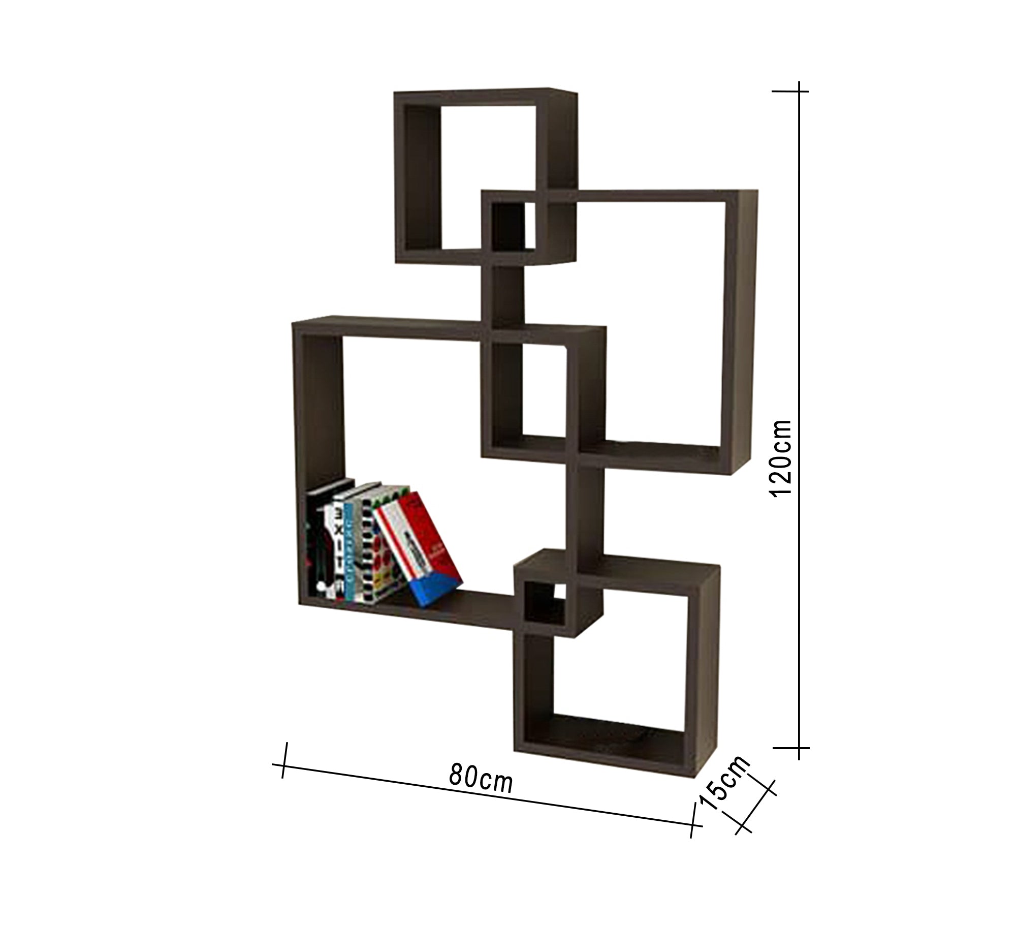 Black MDF Wall Shelves - Vitrine Furniture - Décor