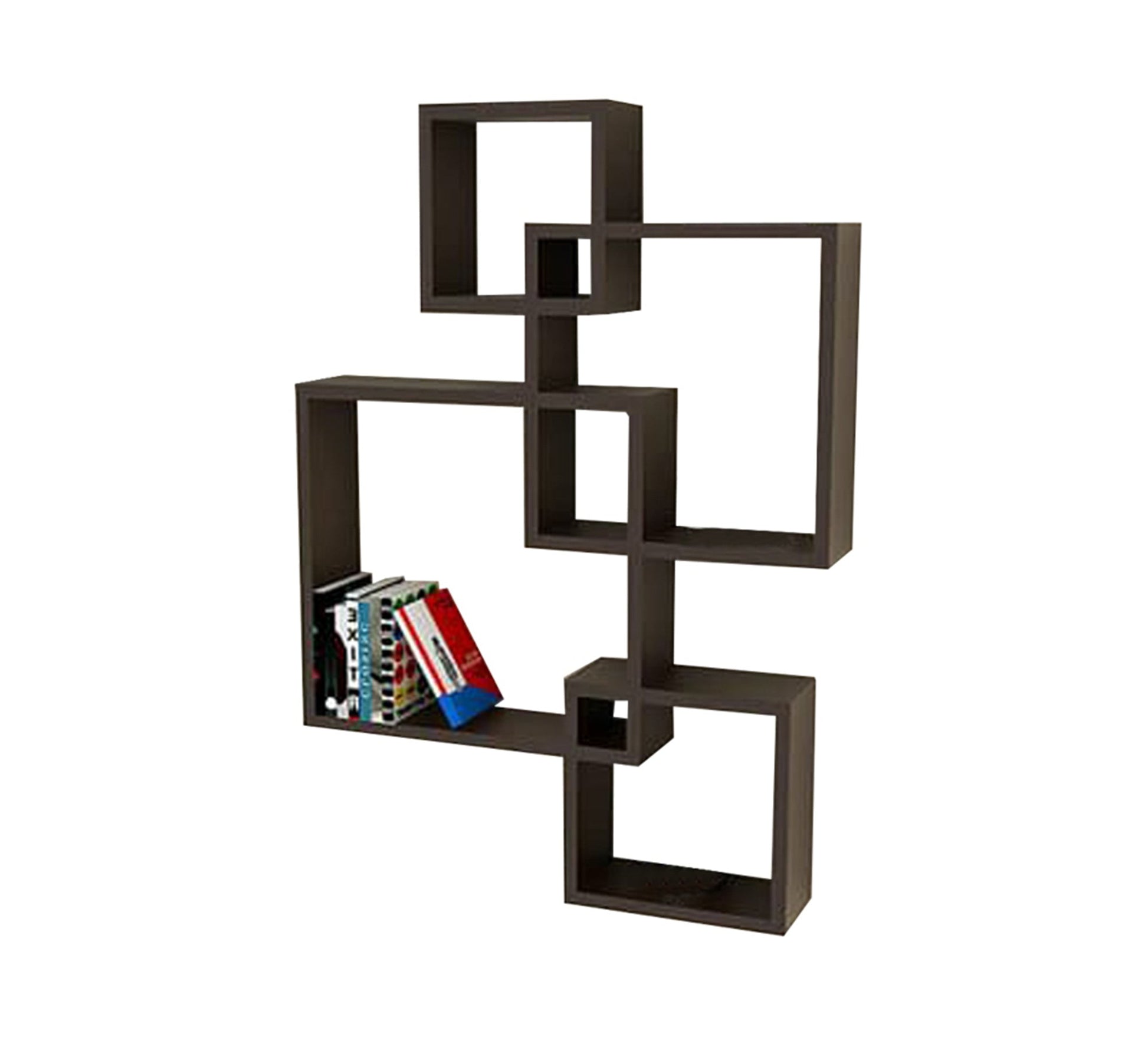 Black MDF Wall Shelves - Vitrine Furniture - Décor