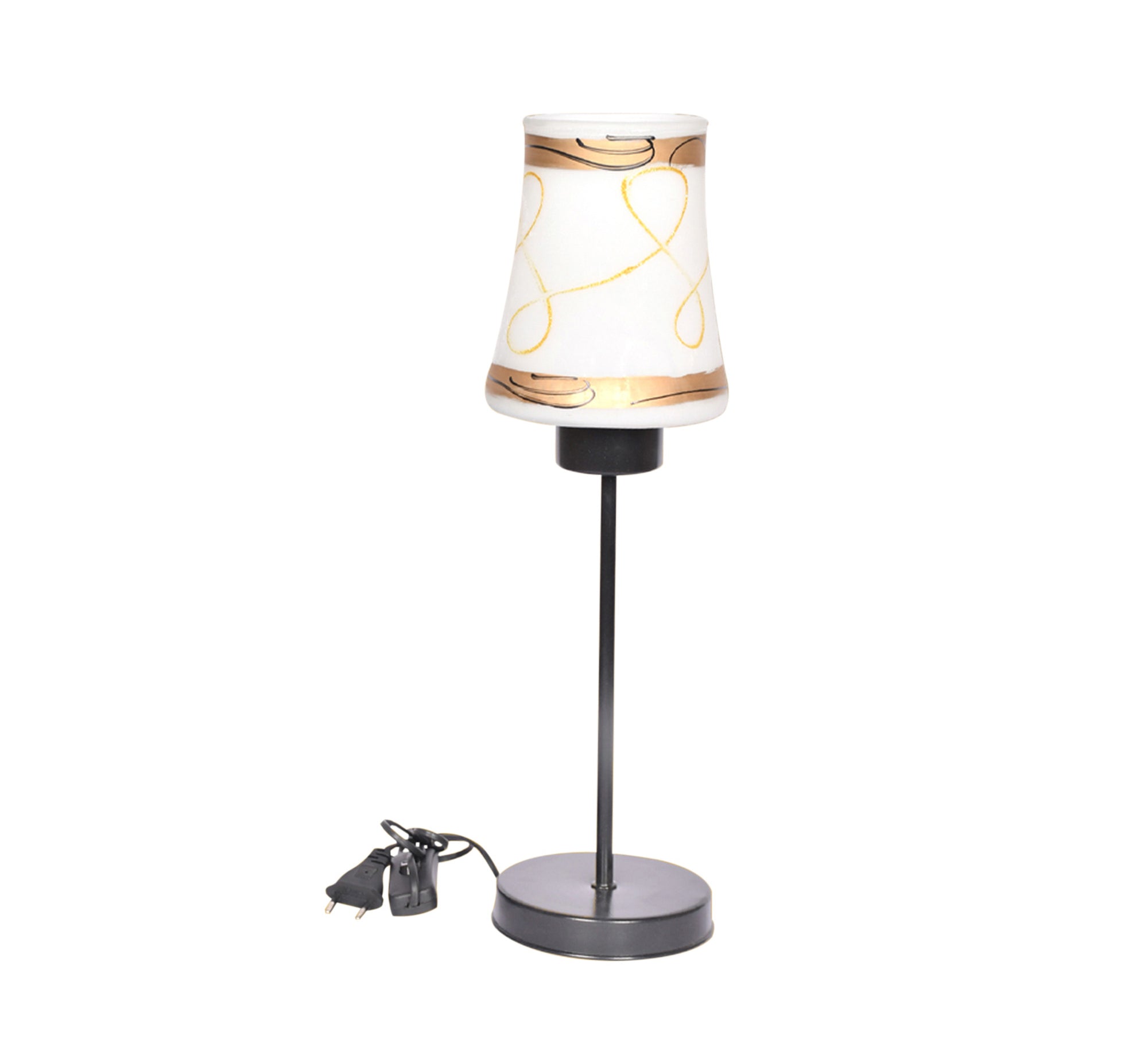 Black metal lampshade and white shade - Vitrine Furniture - Lighting
