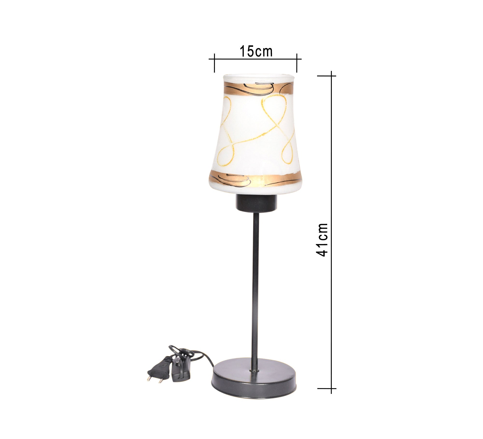 Black metal lampshade and white shade - Vitrine Furniture - Lighting