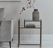 Black metal side table - Vitrine Furniture - Furniture