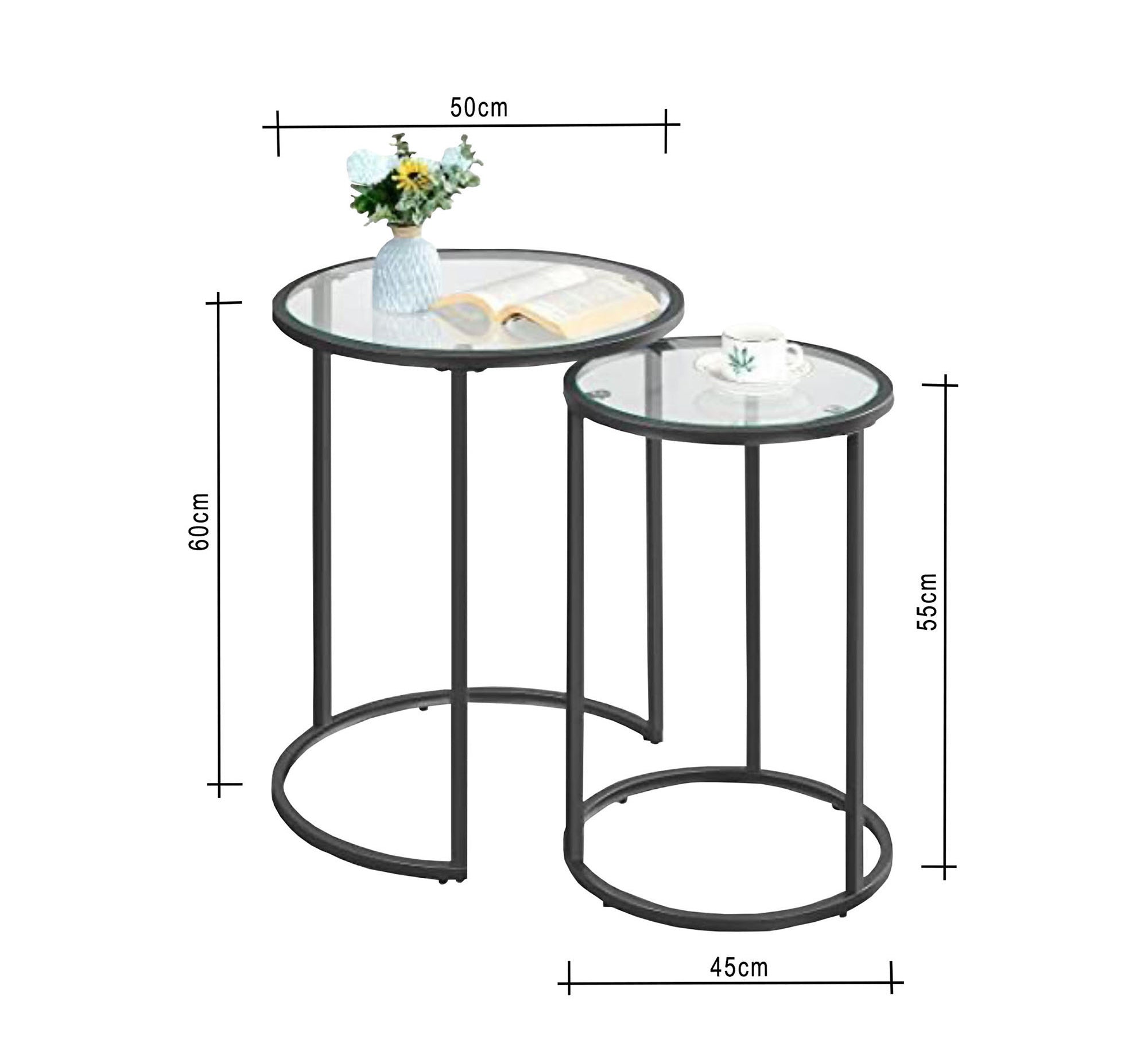 Black metal tables - Vitrine Furniture - Furniture