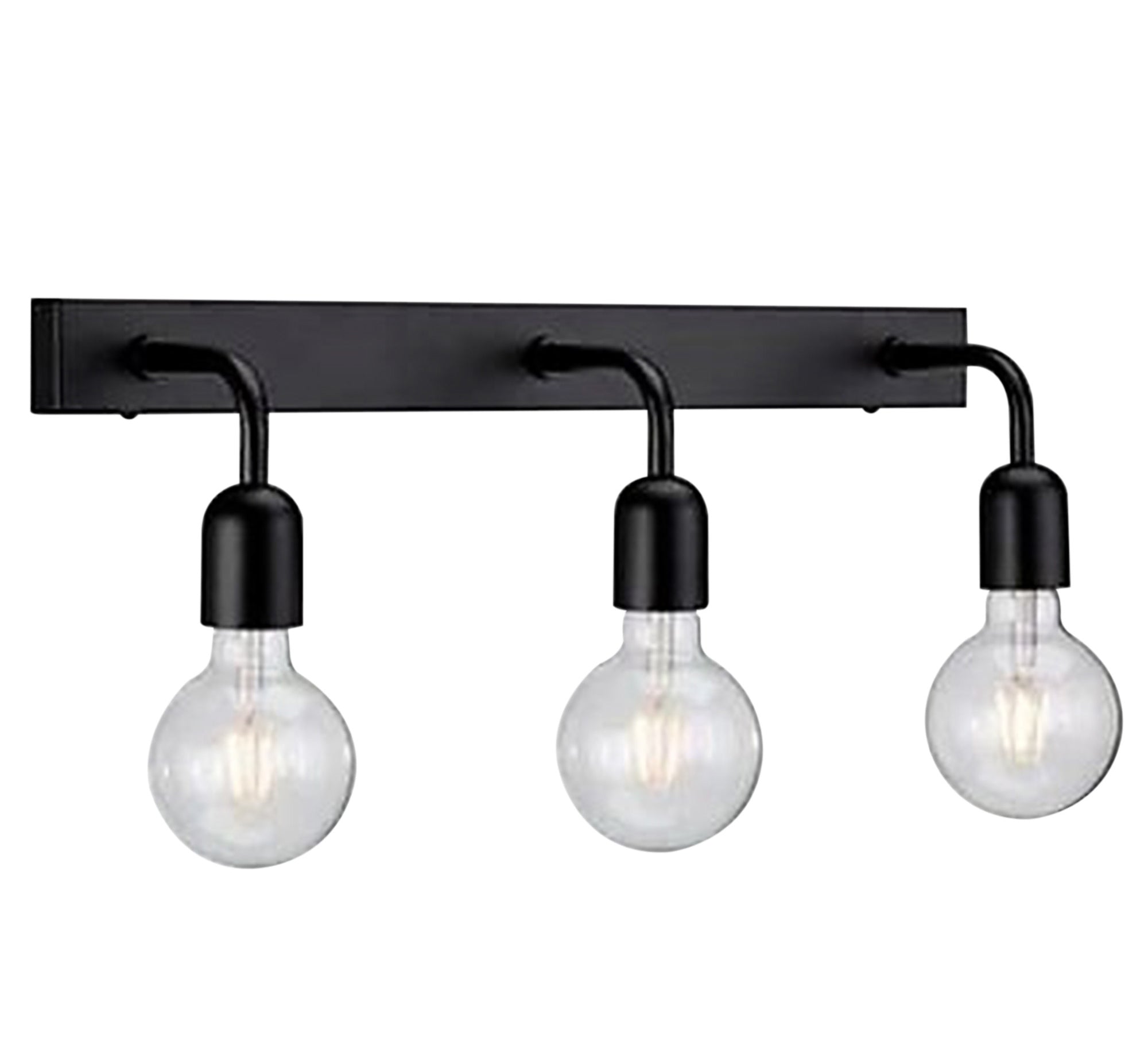 Black metal triple wall lamp - Vitrine Furniture - Lighting