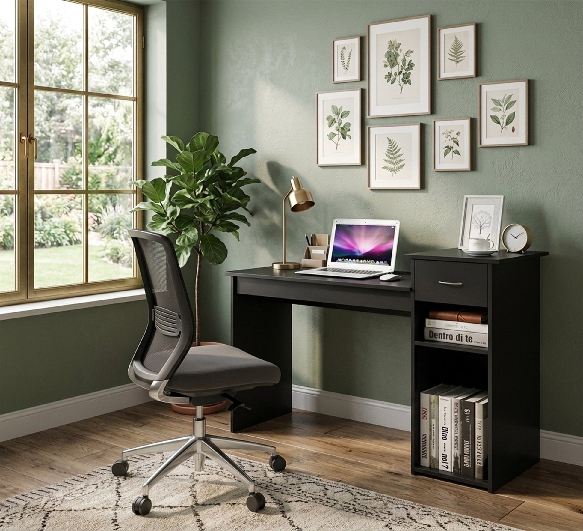 Black modern desk - Vitrine Furniture - Desks