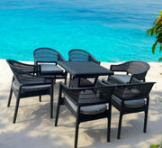 Black outdoor seating set, luxurious and comfortable - Vitrine Furniture - Outdoor Products