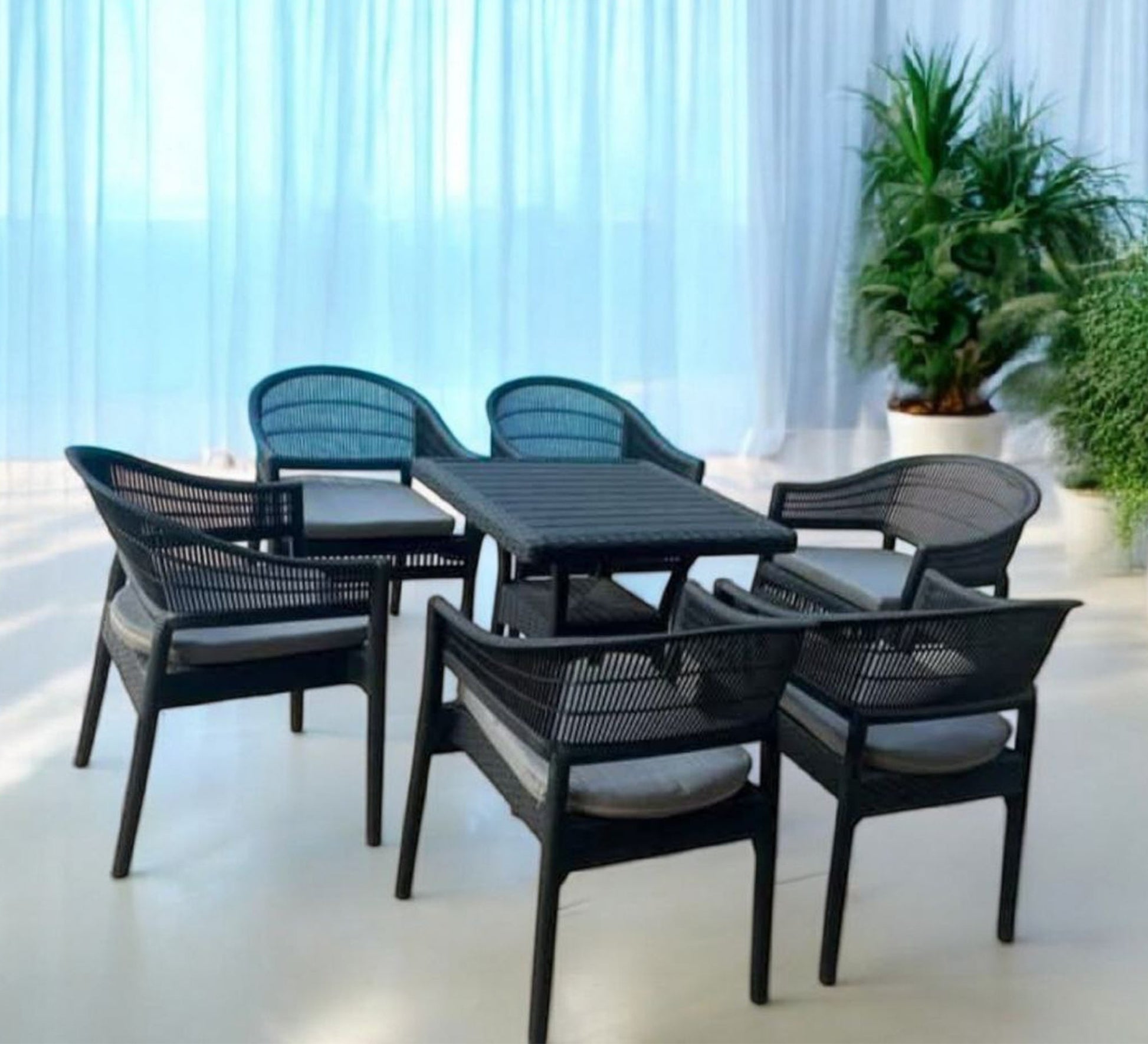 Black outdoor seating set, luxurious and comfortable - Vitrine Furniture - Outdoor Products