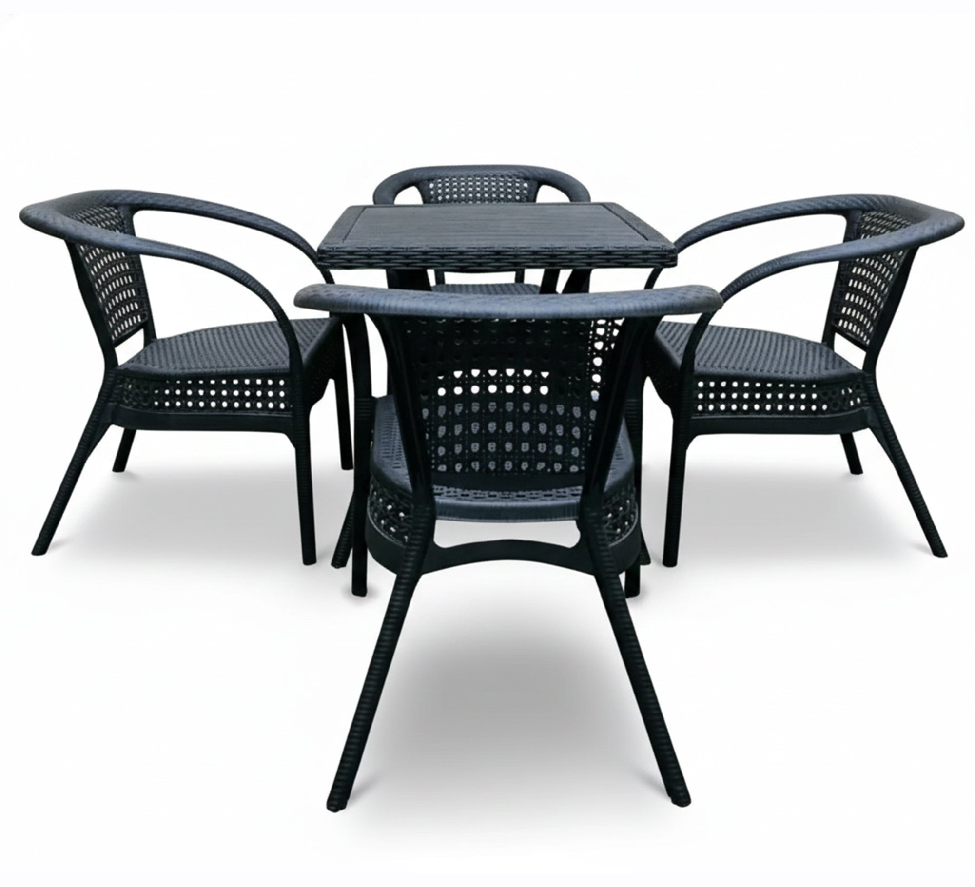 Black outdoor seating set, modern, durable and comfortable - Vitrine Furniture - Outdoor Products