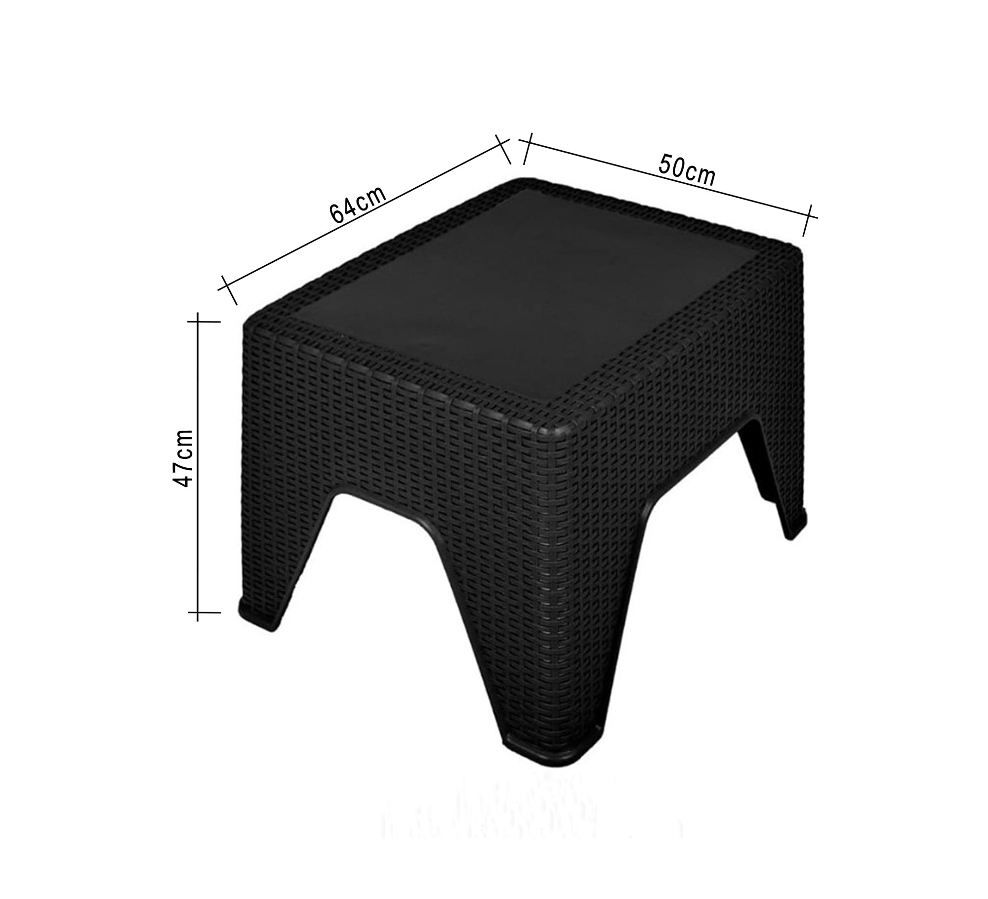 Black outdoor set with four chairs and a table - Vitrine Furniture - Outdoor Products