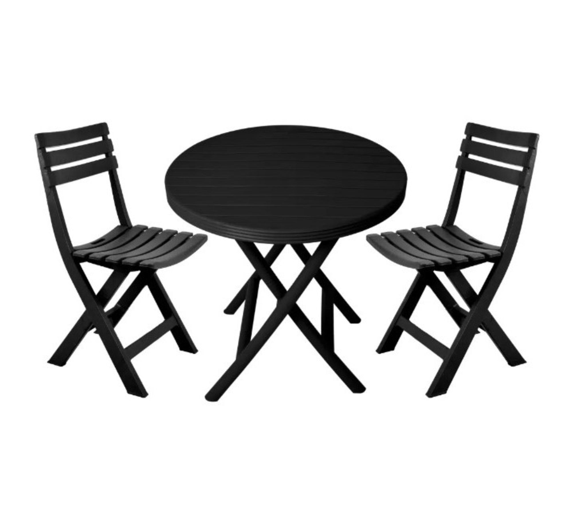 Black patio chair set - Vitrine Furniture - Outdoor Products